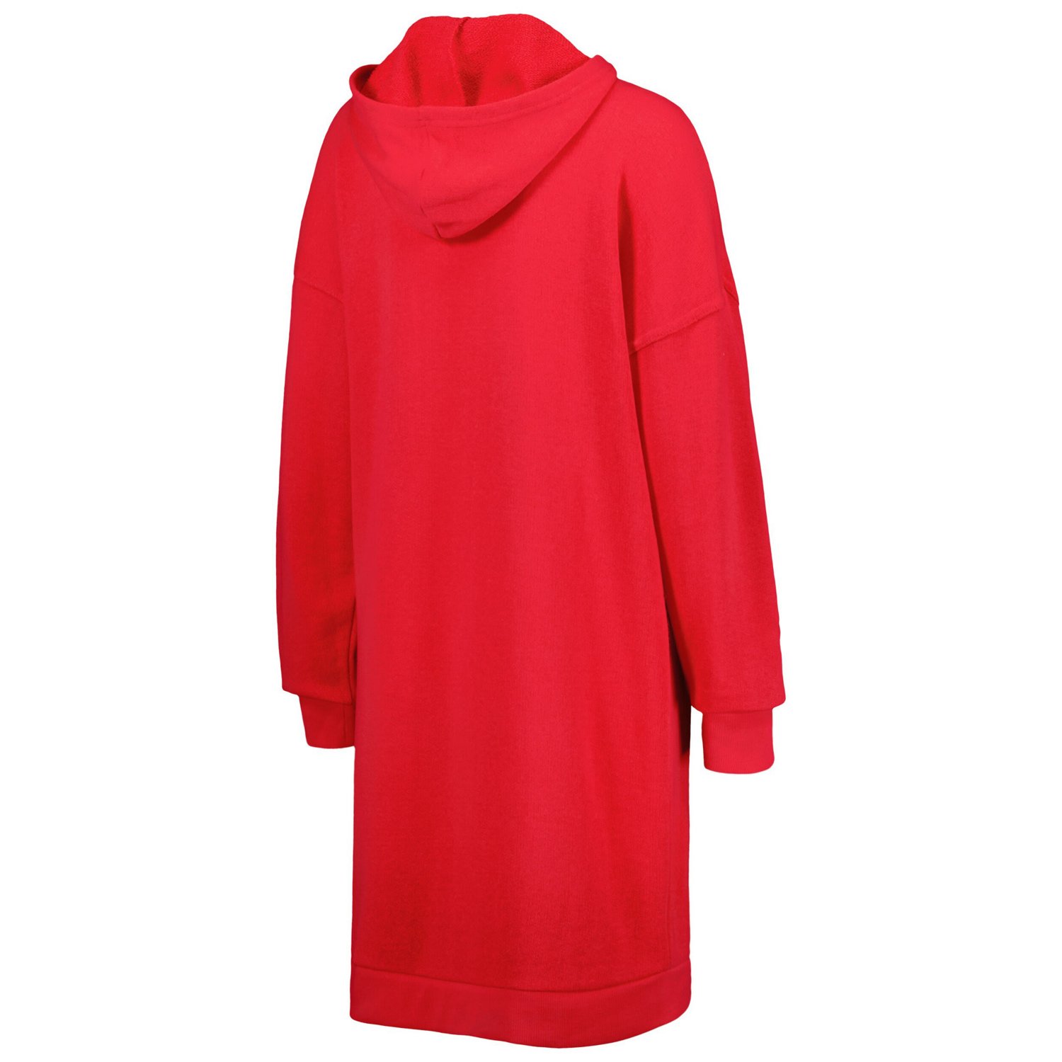 Touch Scarlet Nebraska Huskers Quick Pass Lace-Up V-Neck Hoodie Dress - view number 3