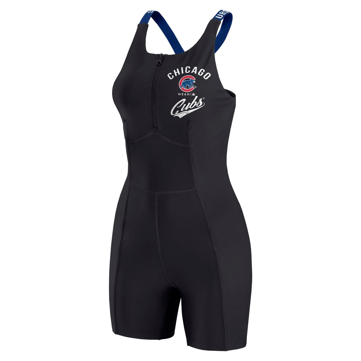 WEAR by Erin Andrews Chicago Cubs Bodycon Quarter-Zip Romper - view number 2