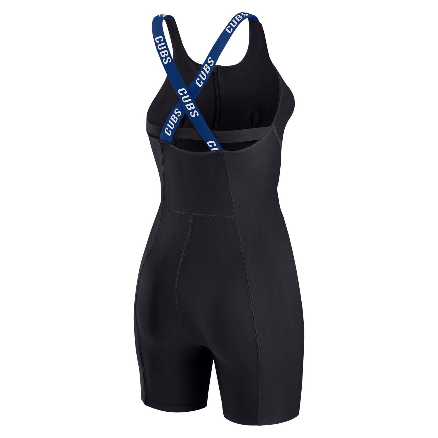 WEAR by Erin Andrews Chicago Cubs Bodycon Quarter-Zip Romper