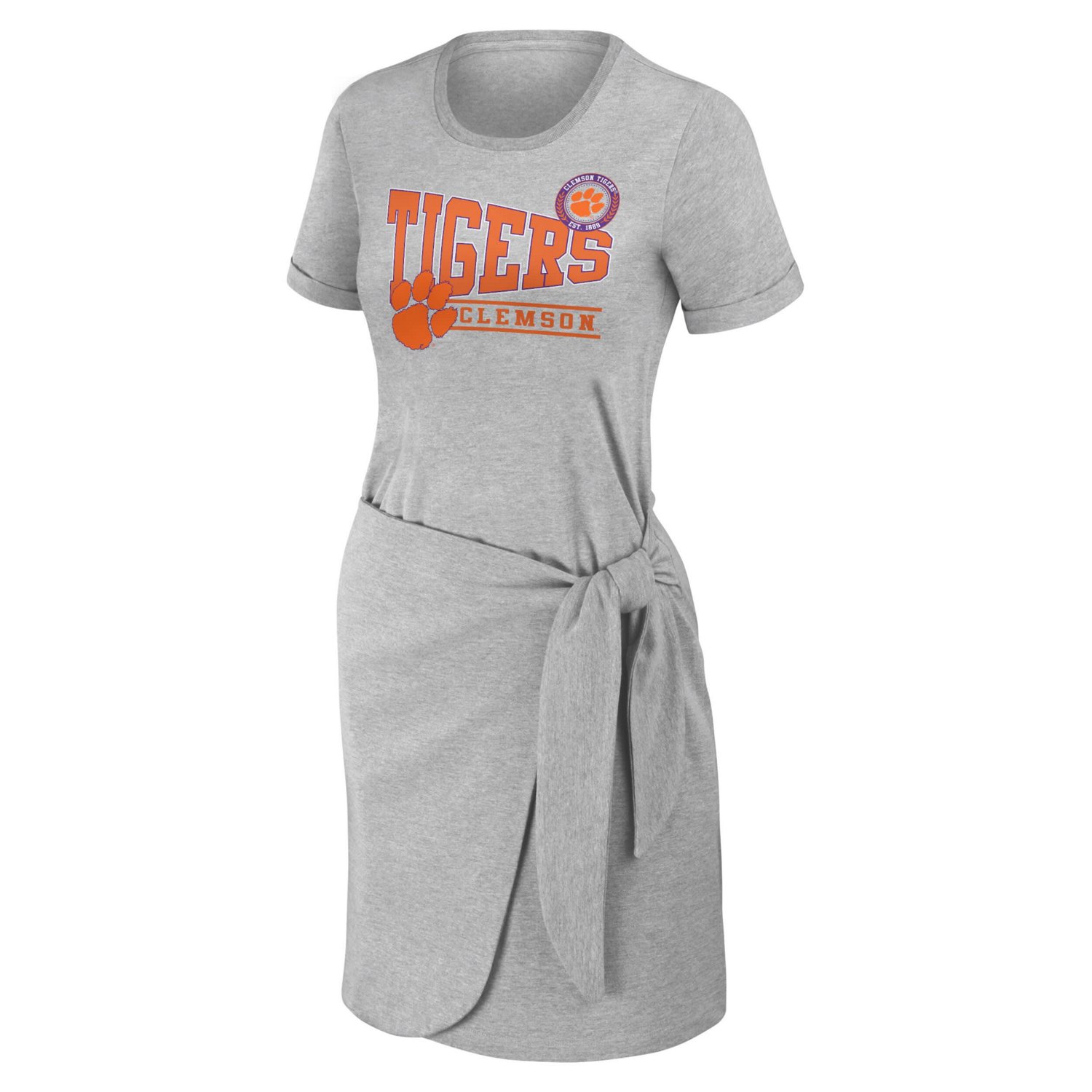 WEAR by Erin Andrews Clemson Tigers Knotted T-Shirt Dress - view number 2