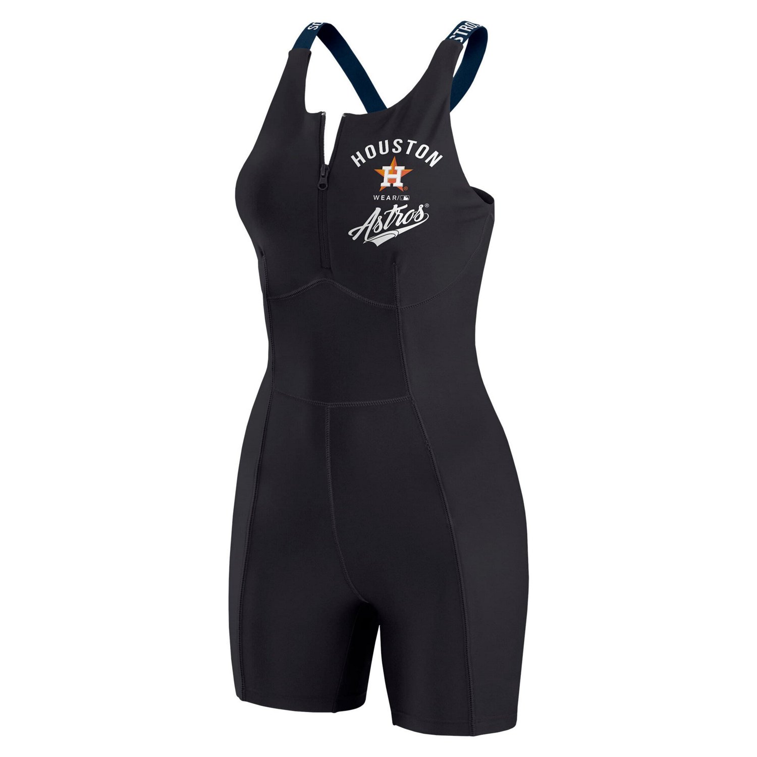 WEAR by Erin Andrews Houston Astros Bodycon Quarter-Zip Romper - view number 4