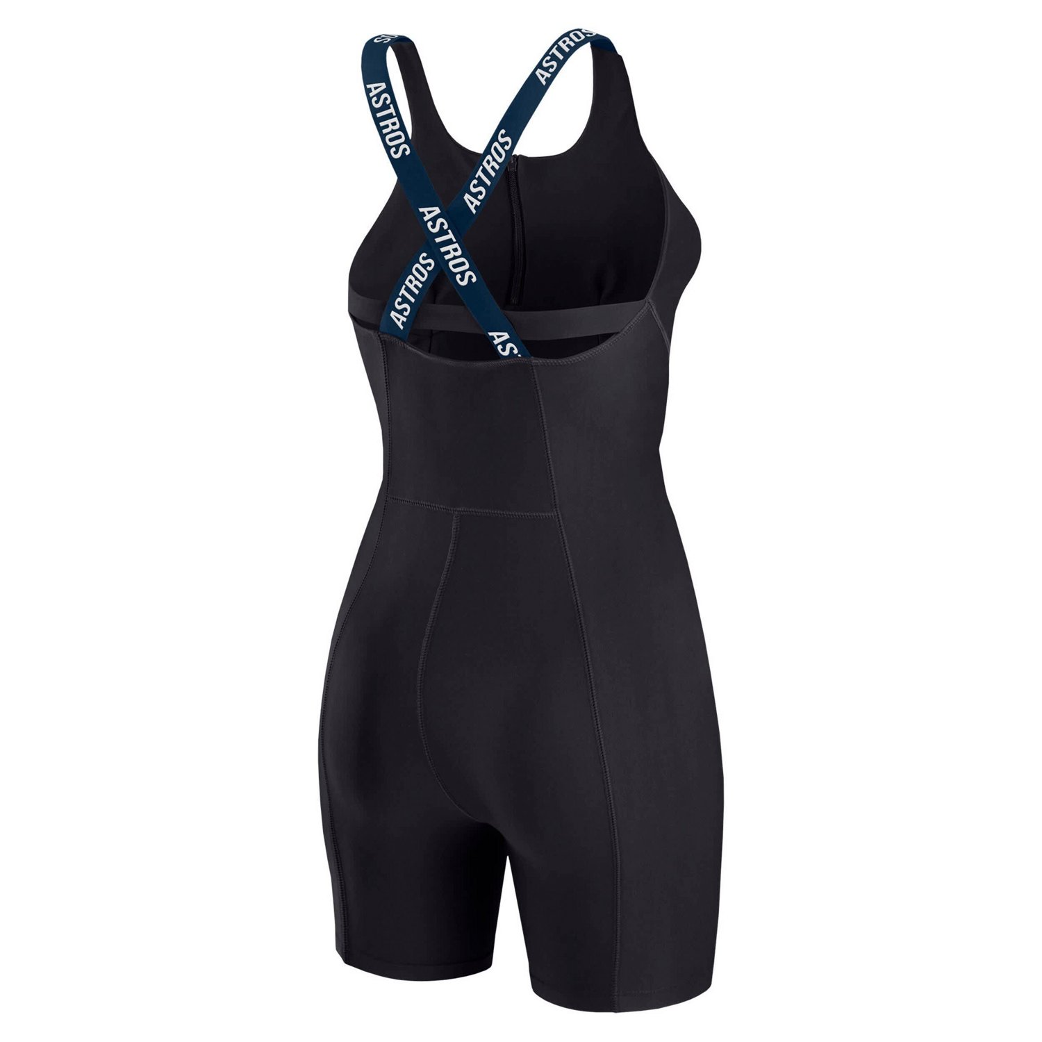 WEAR by Erin Andrews Houston Astros Bodycon Quarter-Zip Romper