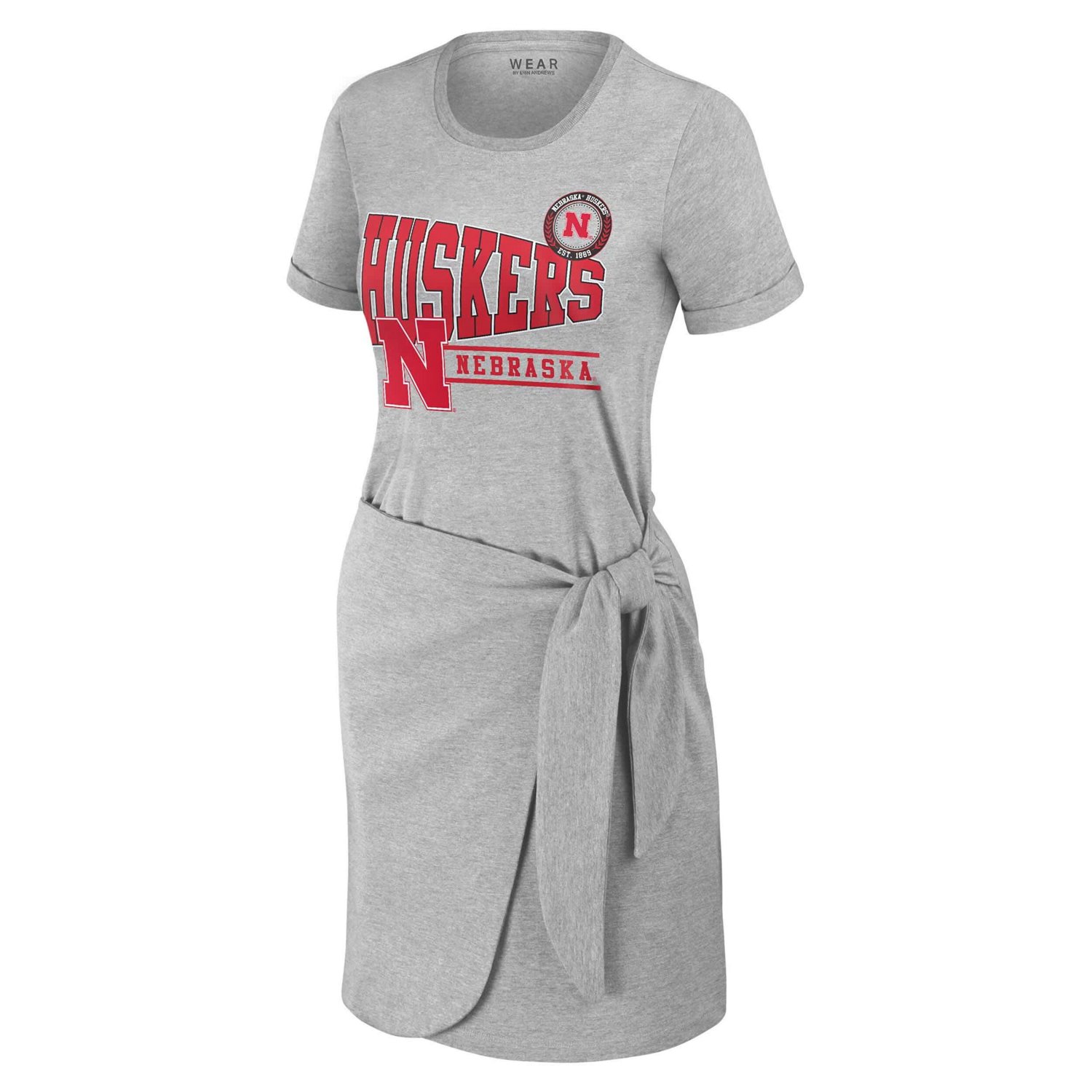 WEAR by Erin Andrews Nebraska Huskers Knotted T-Shirt Dress - view number 2