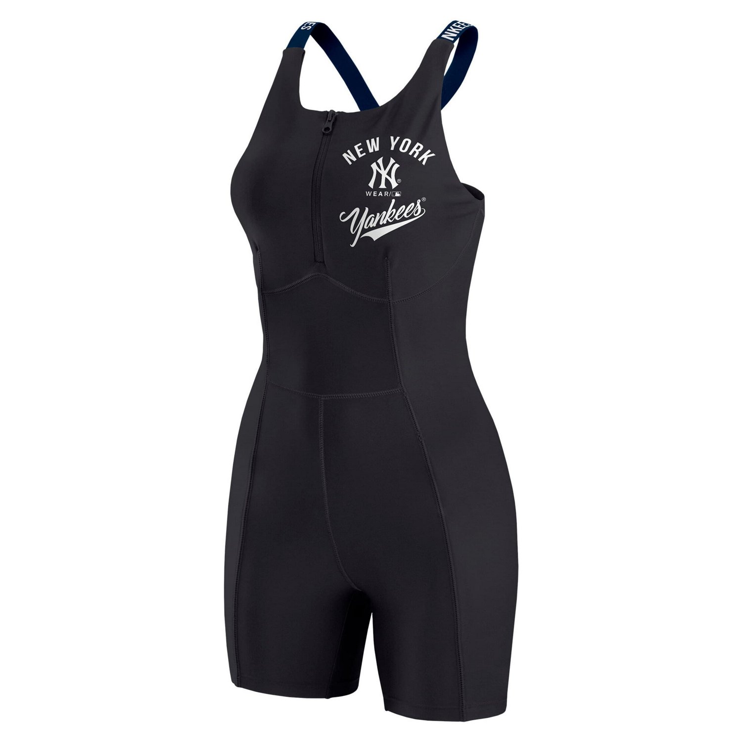 WEAR by Erin Andrews New York Yankees Bodycon Quarter-Zip Romper - view number 2