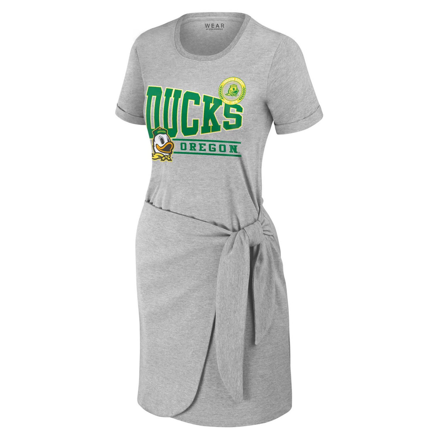 WEAR by Erin Andrews Oregon Ducks Knotted T-Shirt Dress                                                                          - view number 2