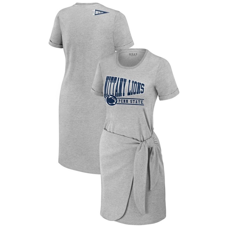 Wear By Erin Andrews Penn State Nittany Lions Knotted T-Shirt Dress-image