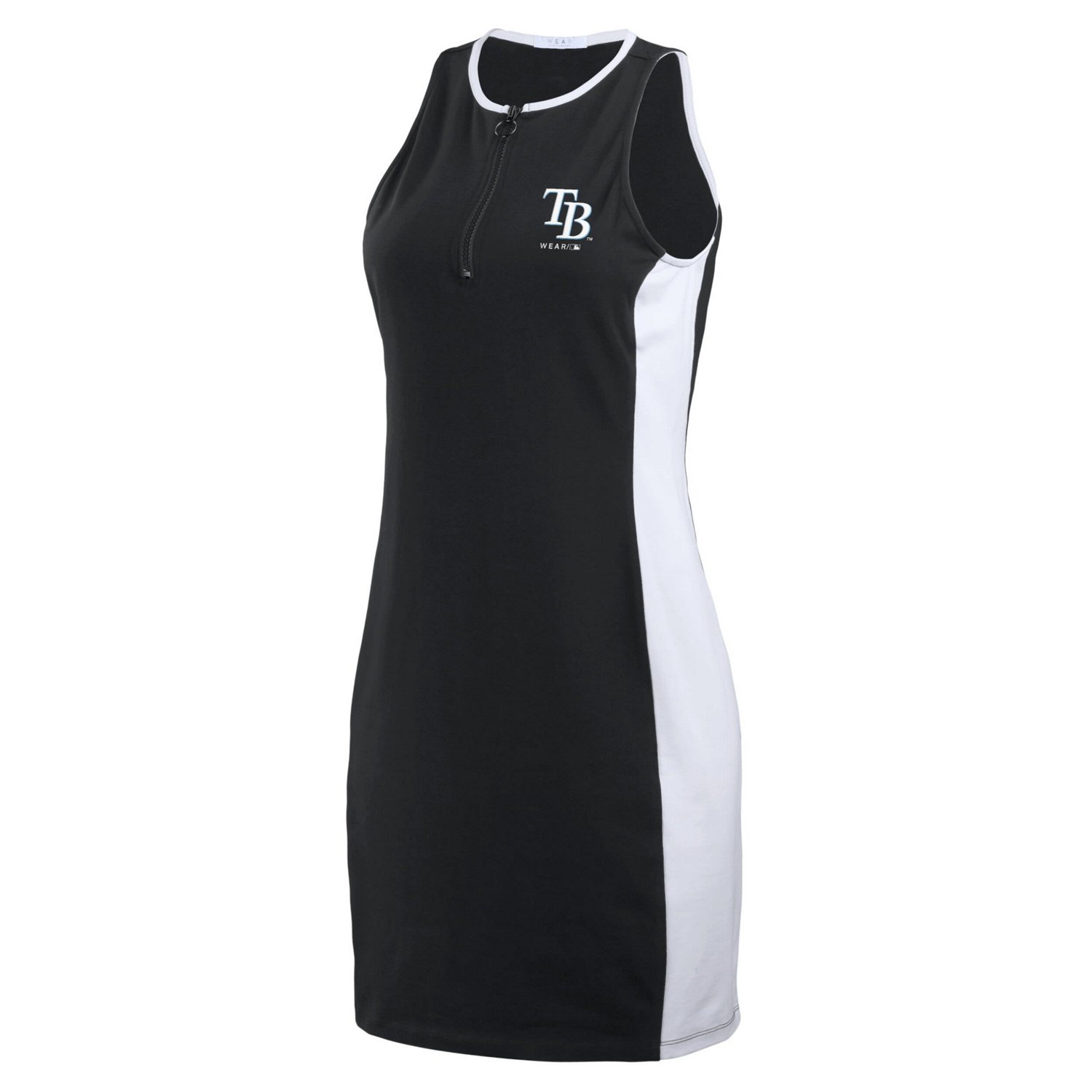 WEAR by Erin Andrews Tampa Bay Rays Color Block Quarter-Zip Sleeveless Dress - view number 2