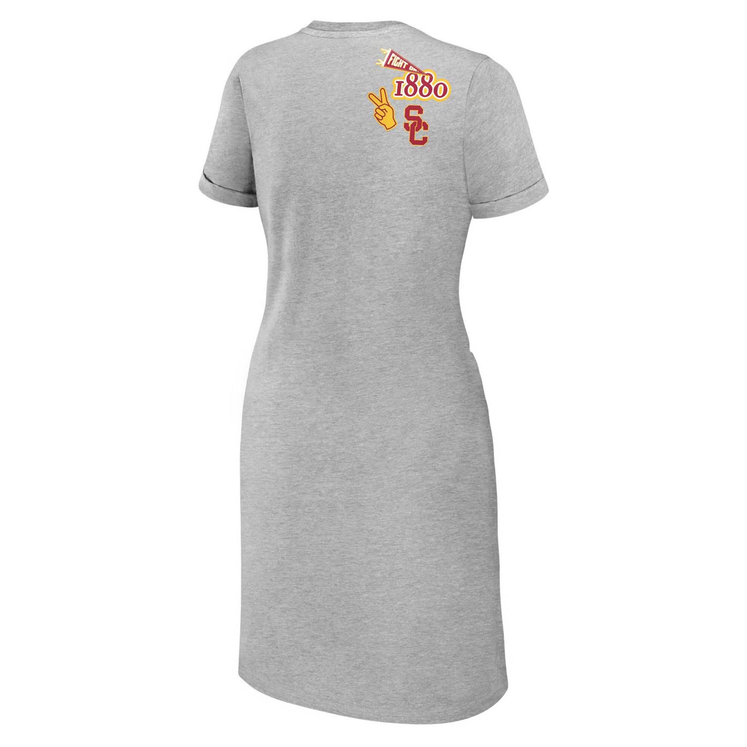 WEAR by Erin Andrews USC Trojans Knotted T-Shirt Dress                                                                           - view number 3