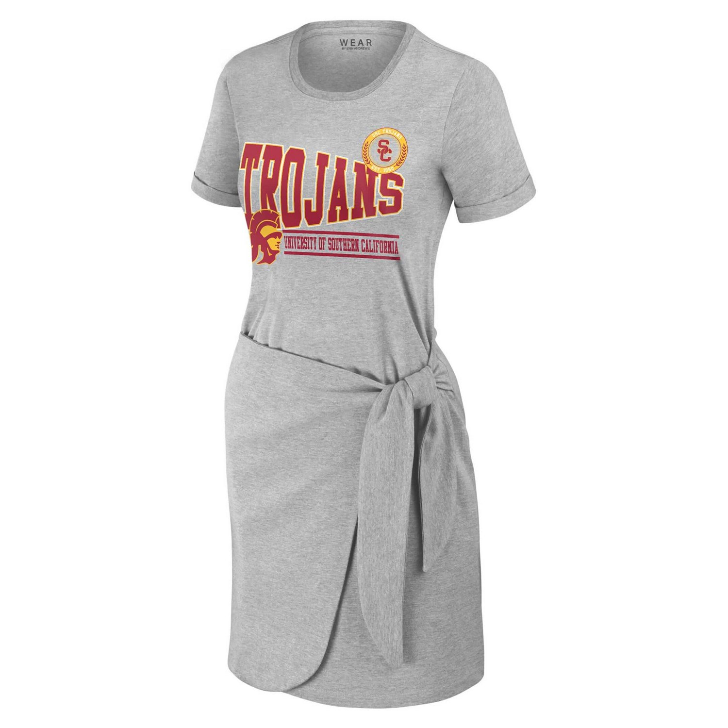WEAR by Erin Andrews USC Trojans Knotted T-Shirt Dress                                                                           - view number 2