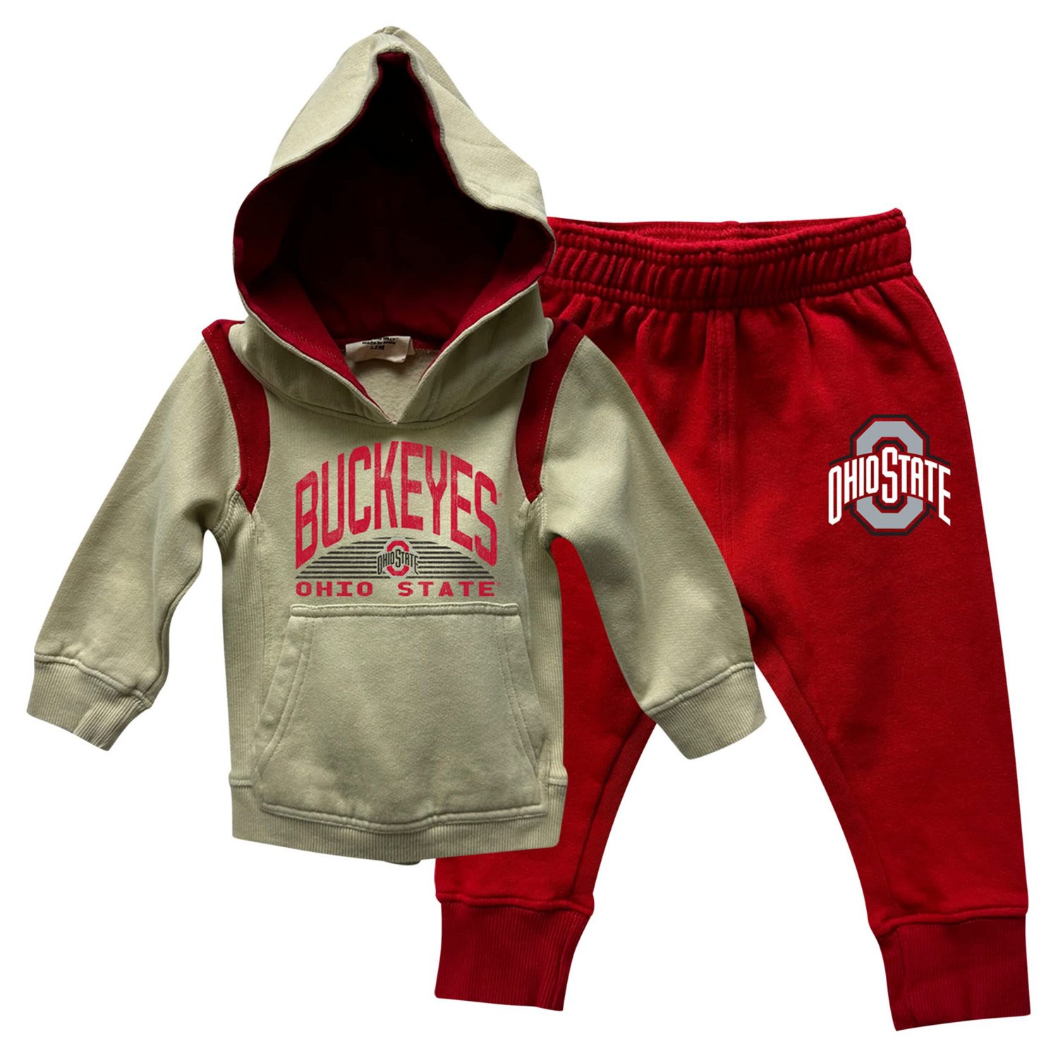 Wes  Willy Ohio State Buckeyes Colorblock Pullover Hoodie and Sweatpants Set                                                     - view number 1