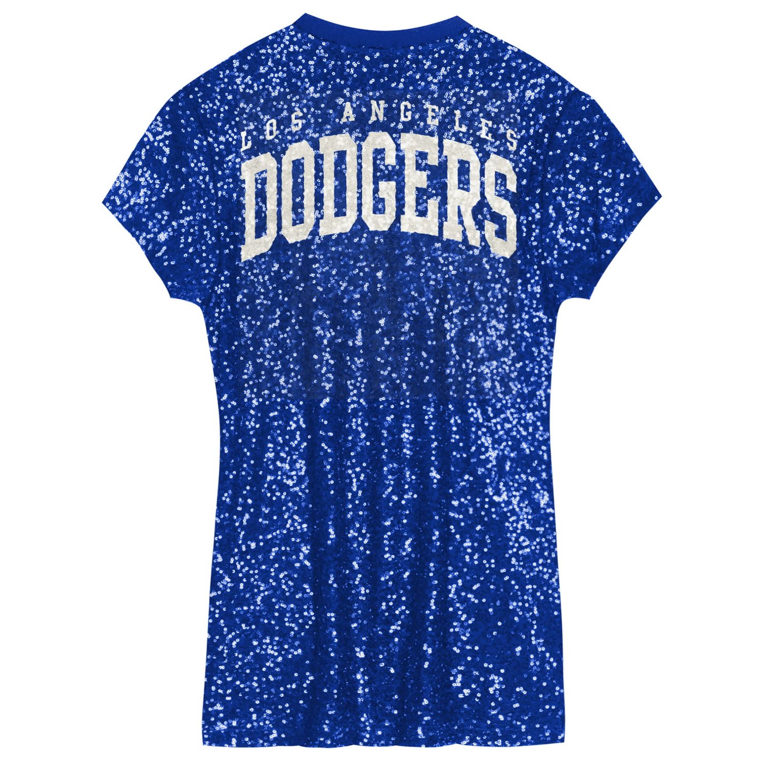Youth Los Angeles Dodgers V-Neck Sequin Dress - view number 3