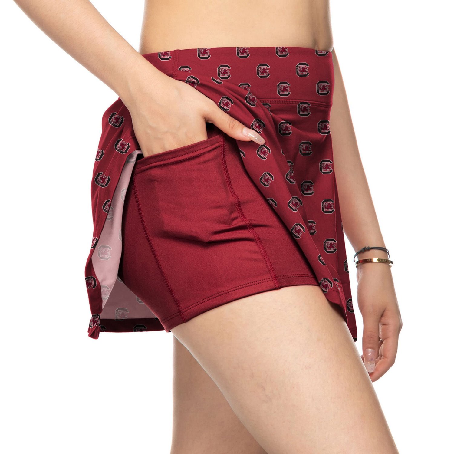 ZooZatz South Carolina Gamecocks All-Over Print Flowy Skort