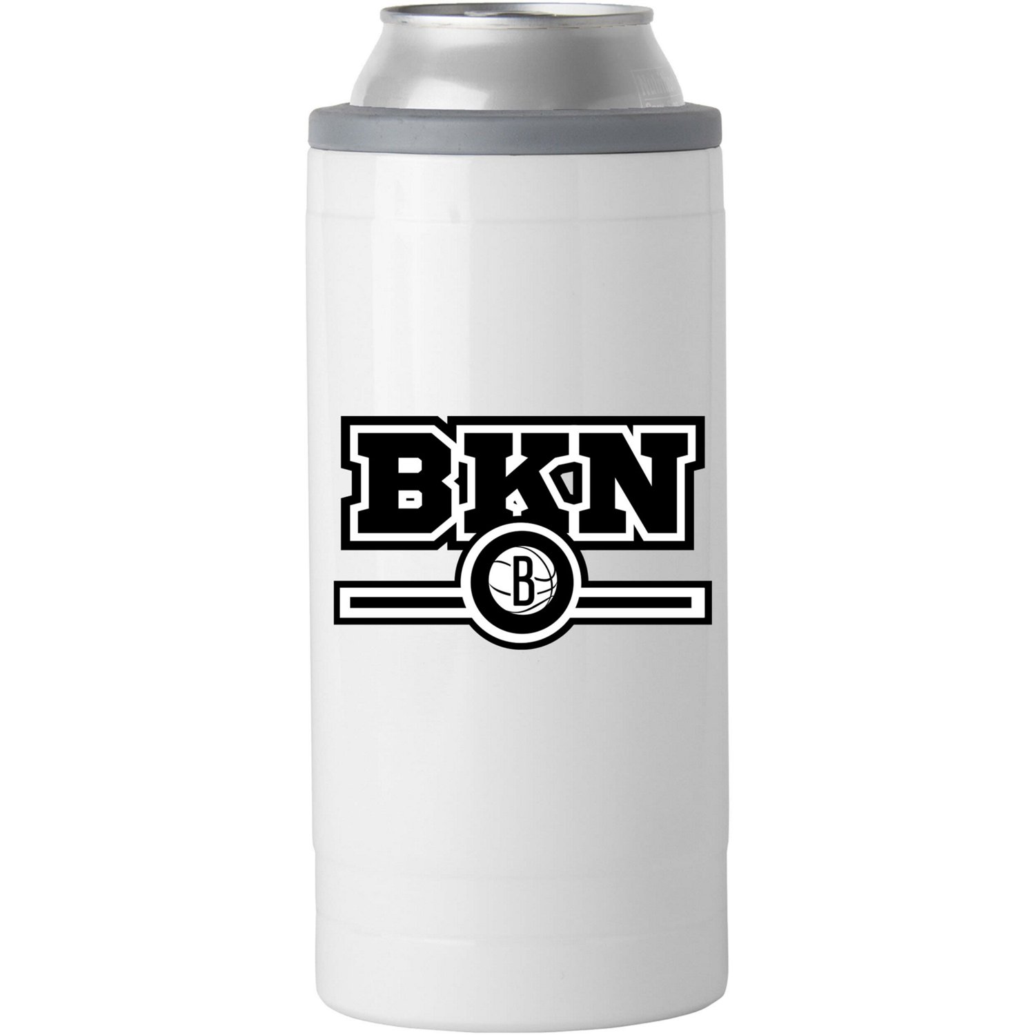 Brooklyn Nets 12oz Letterman Slim Can Cooler