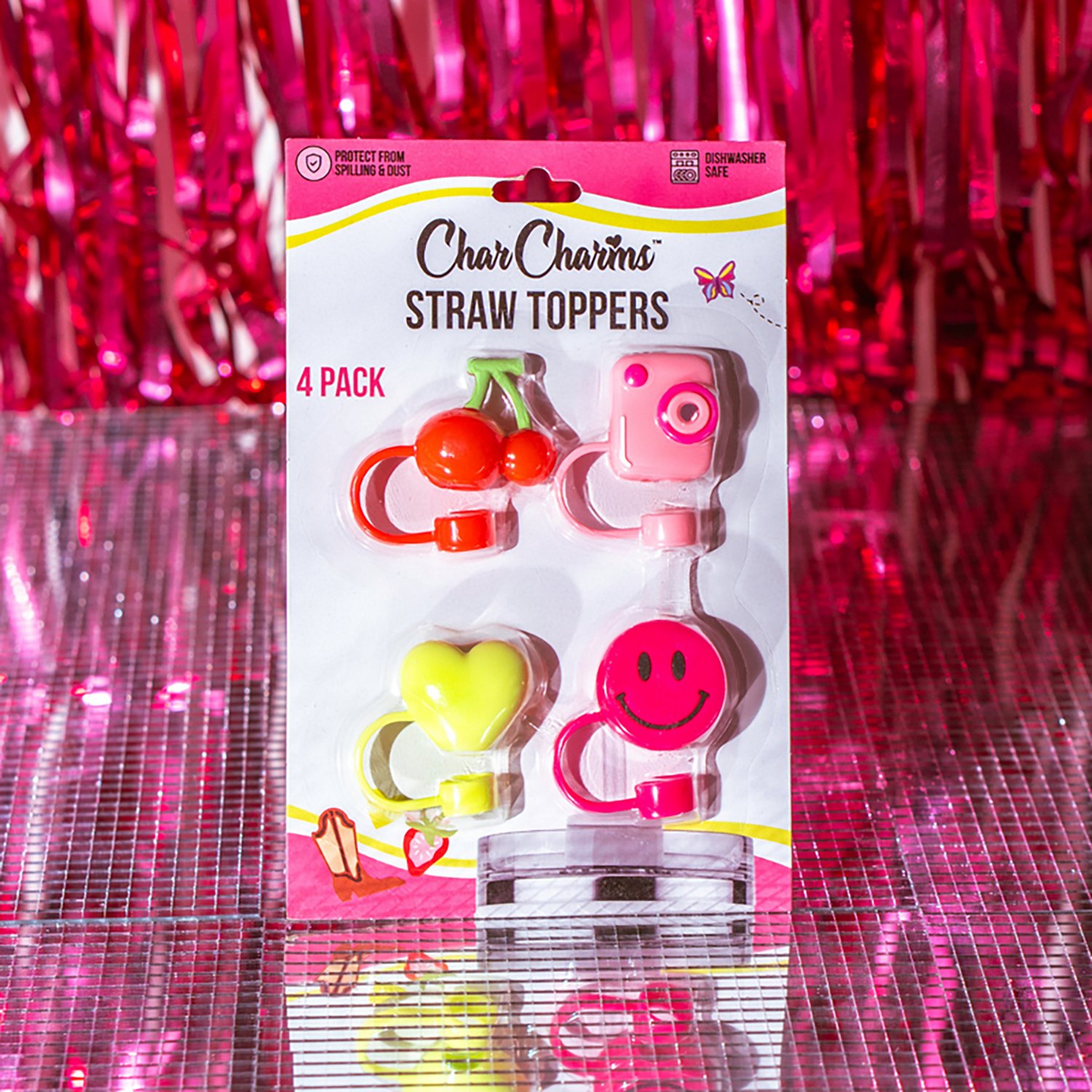 CharCharms All Over Sketch 1 Straw Toppers 4-Pack - view number 8