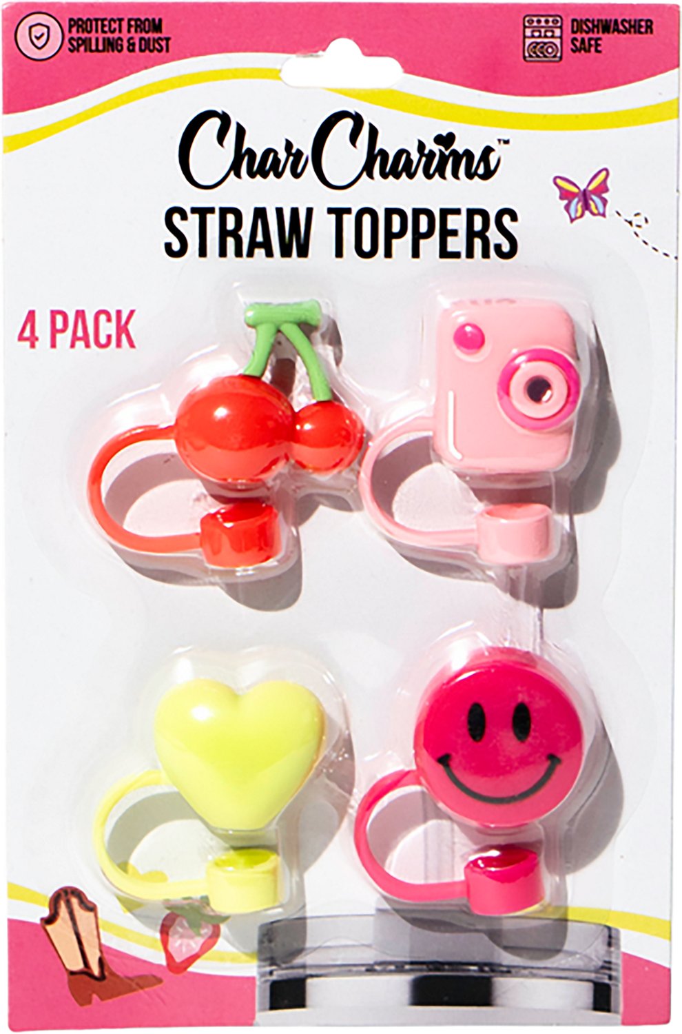 CharCharms All Over Sketch 1 Straw Toppers 4-Pack - view number 7
