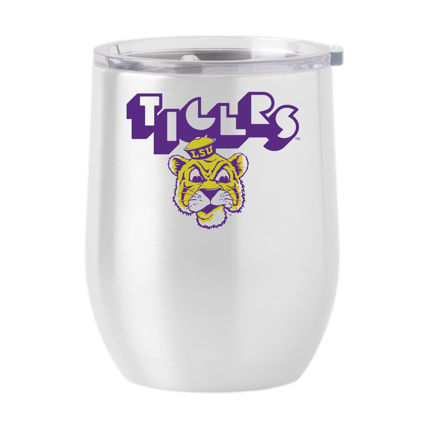 LSU Tigers Tumbler Louisiana State University Drink Cup with cover and  straw