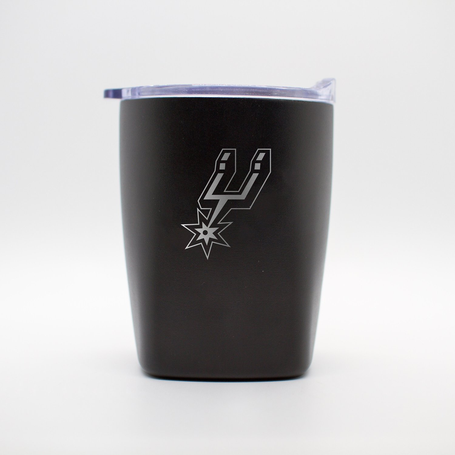 Logo Brands San Antonio Spurs 10 oz Etch Powdercoat Rocks Tumbler
