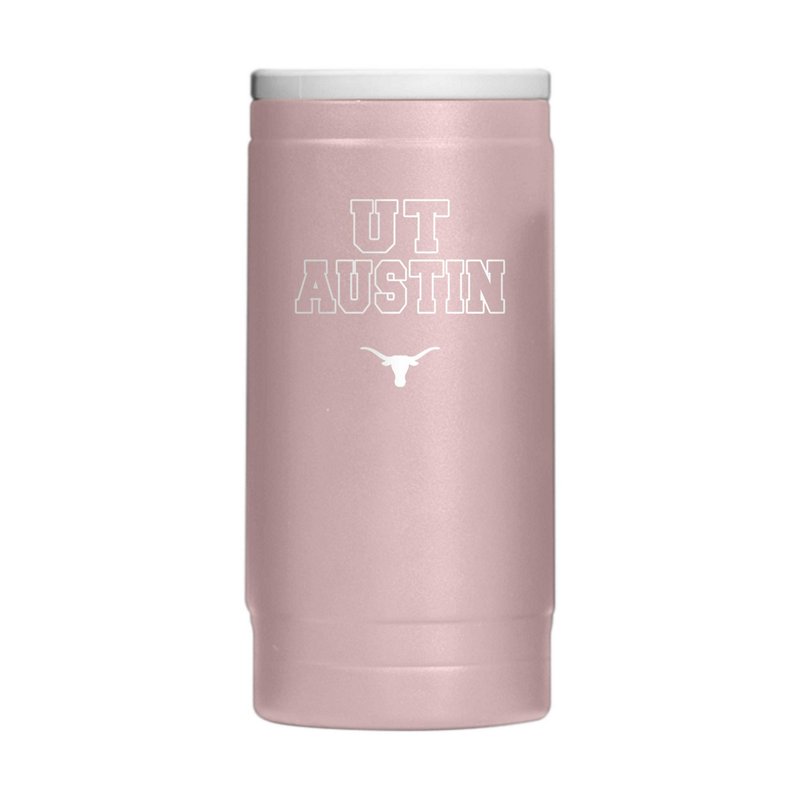 Logo Brands University of Texas Stencil Powder Coat Slim Can Coolie Dusk, 12 Oz - NCAA Novelty at Academy Sports