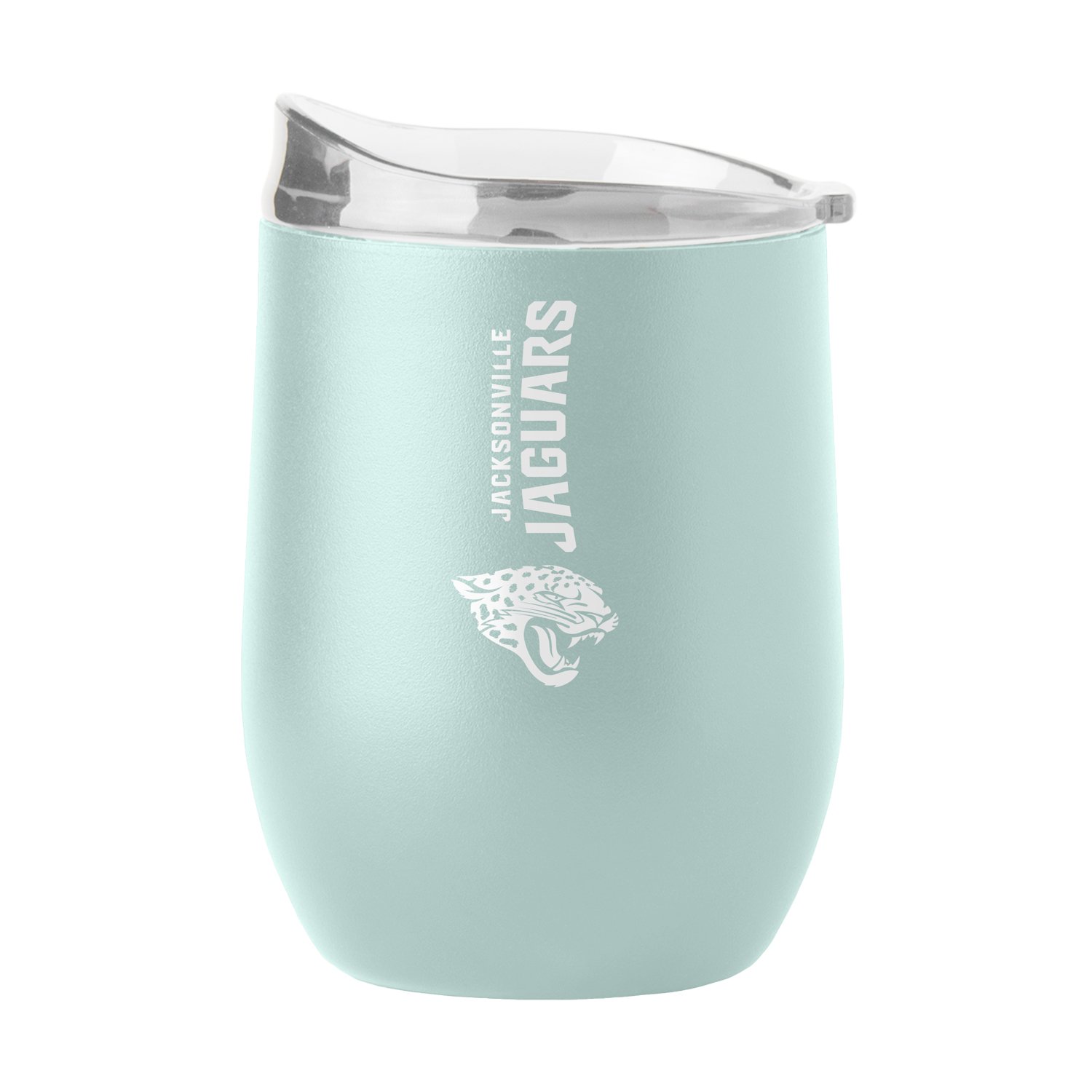 Logo Jacksonville Jaguars Vertical Powder Coat 16 oz Curved Beverage  Tumbler