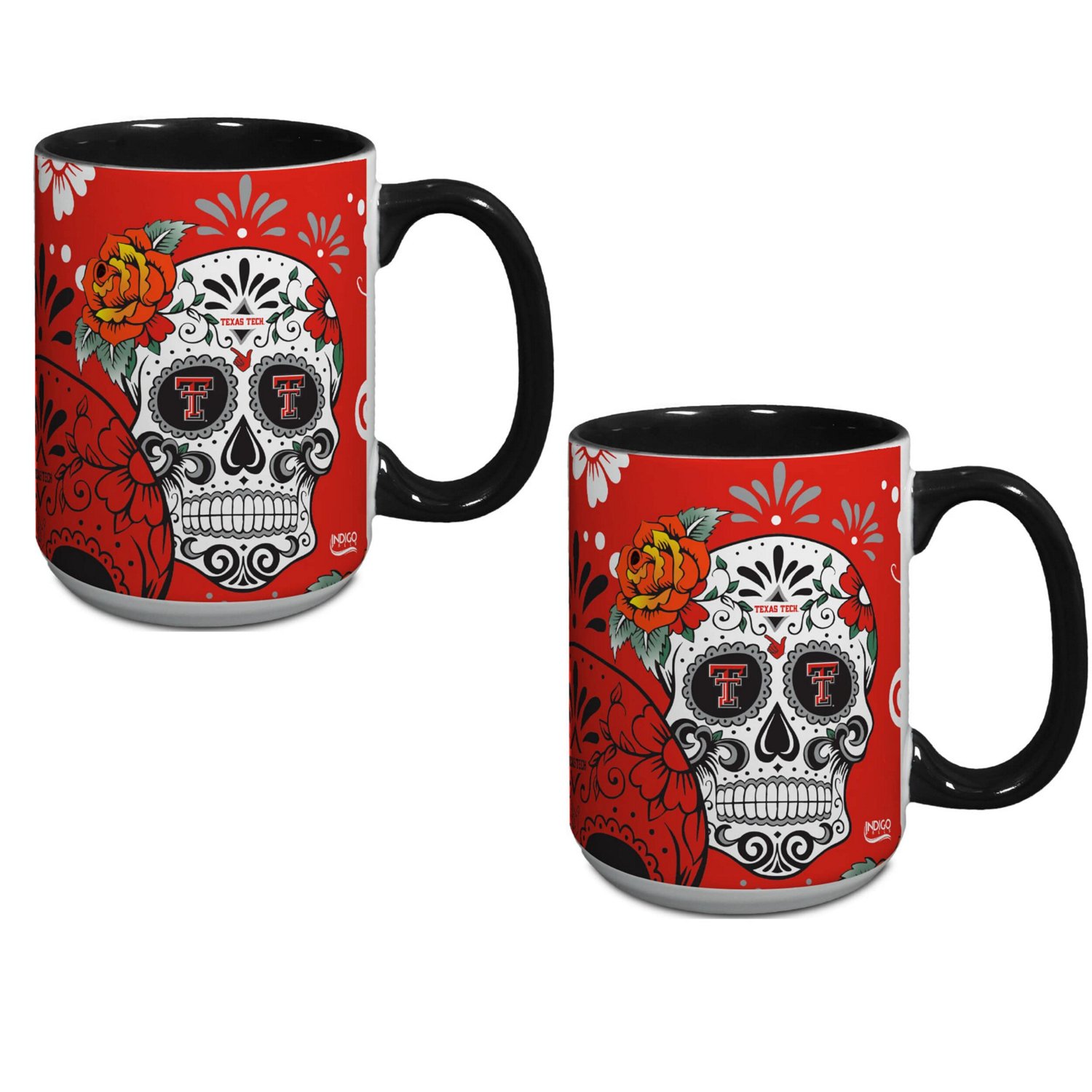 Texas Tech Raiders Two-Pack Dia De Los Muertos Mug Set