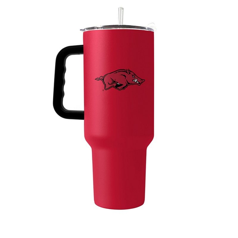 Photos - Mug / Cup Logo Brands University of Arkansas 40 oz Flipside Powder Coat Tumbler Cardinal - NCAA Novelty at Academy Sports 108-S40PT-34