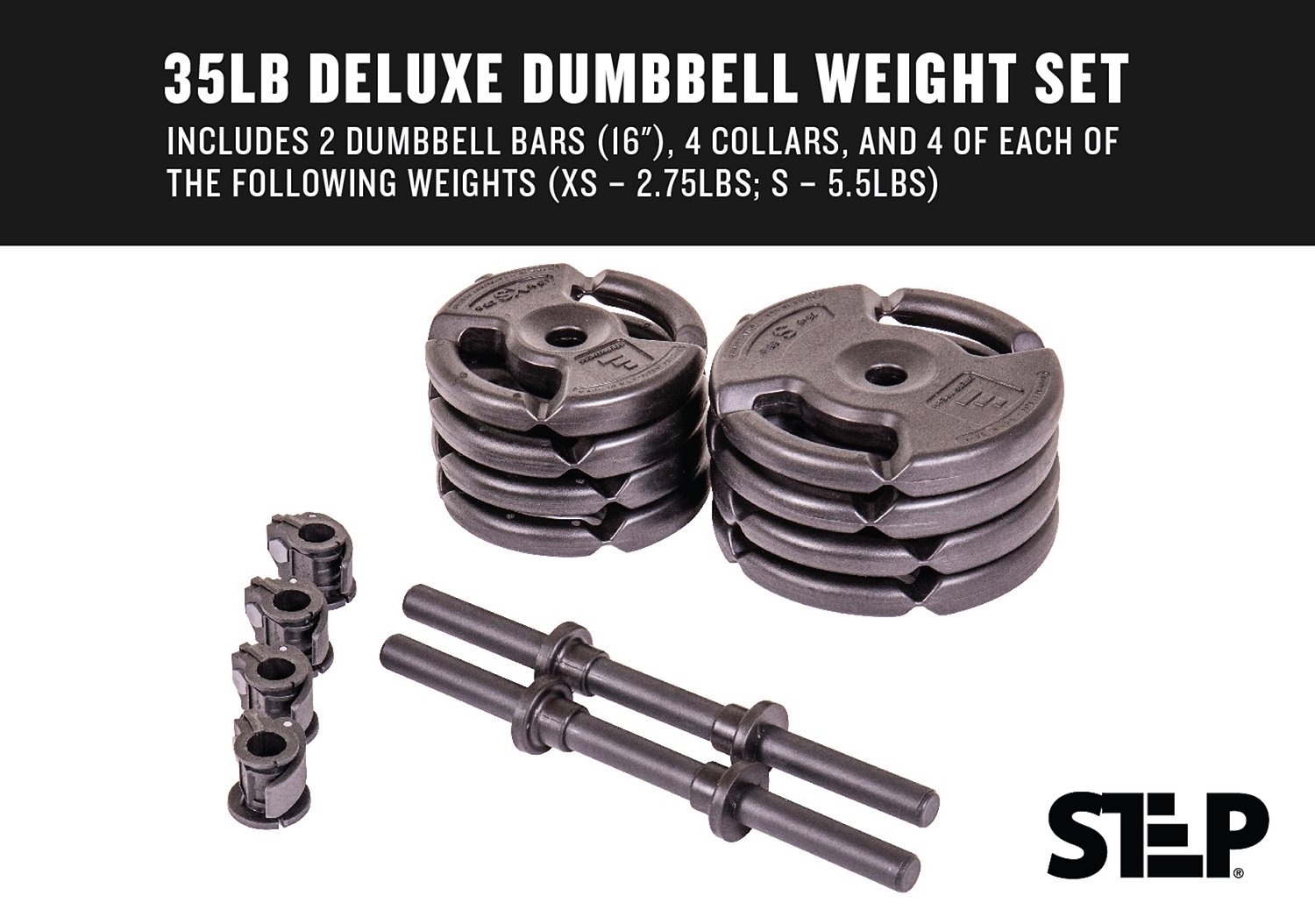 The Step Fitness 35 lb Adjustable Dumbbell Set - view number 8