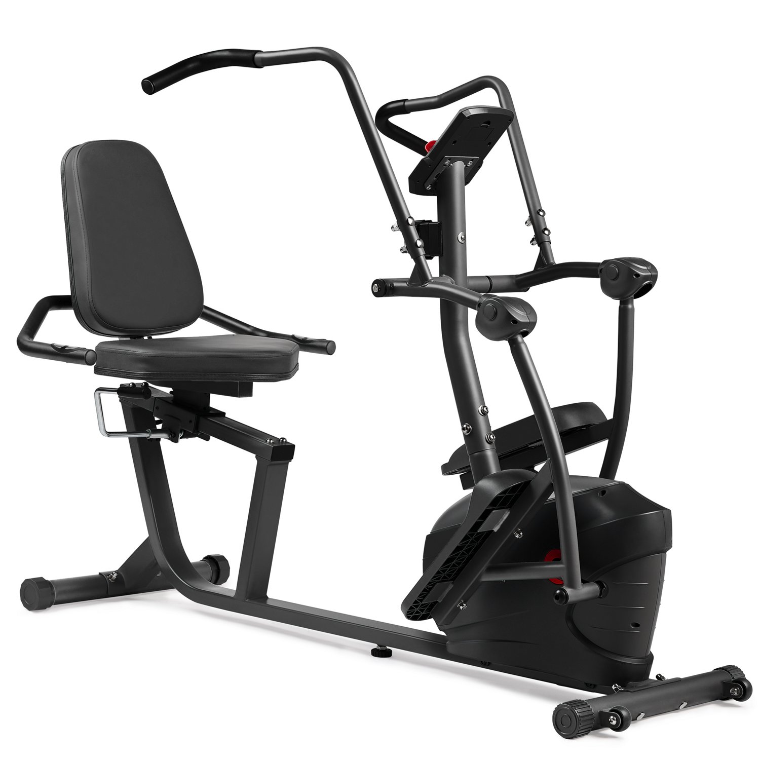 Sunny Health & Fitness Smart Magnetic Resistance Dual Action Recumbent Elliptical Trainer with Bluetooth - view number 2