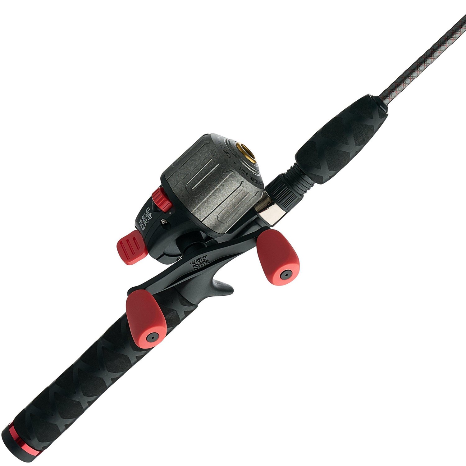 Lews Carbon Fire Spincast Rod & Reel Fishing Combo - sporting