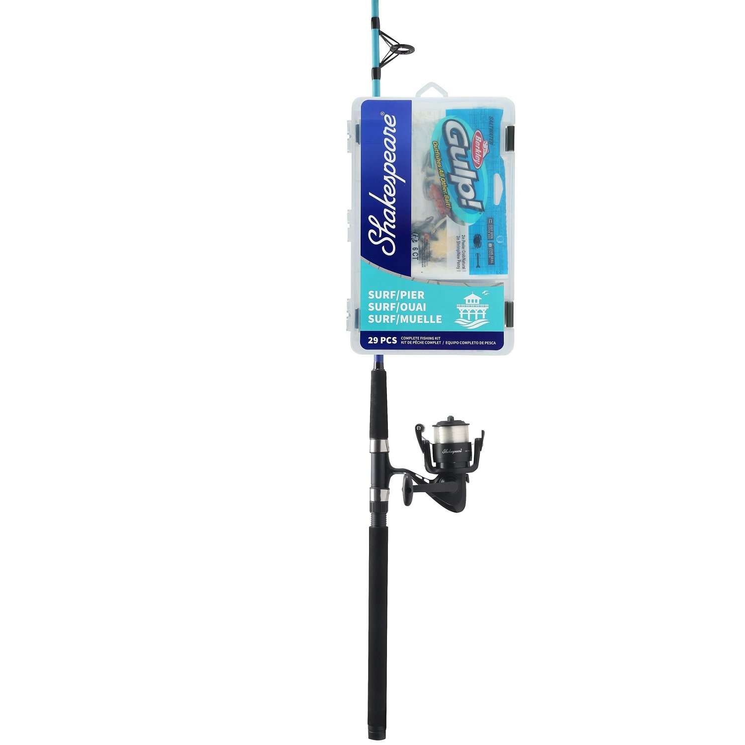 Shakespeare Catch More Fish Surf/Pier Spinning Combo - view number 8