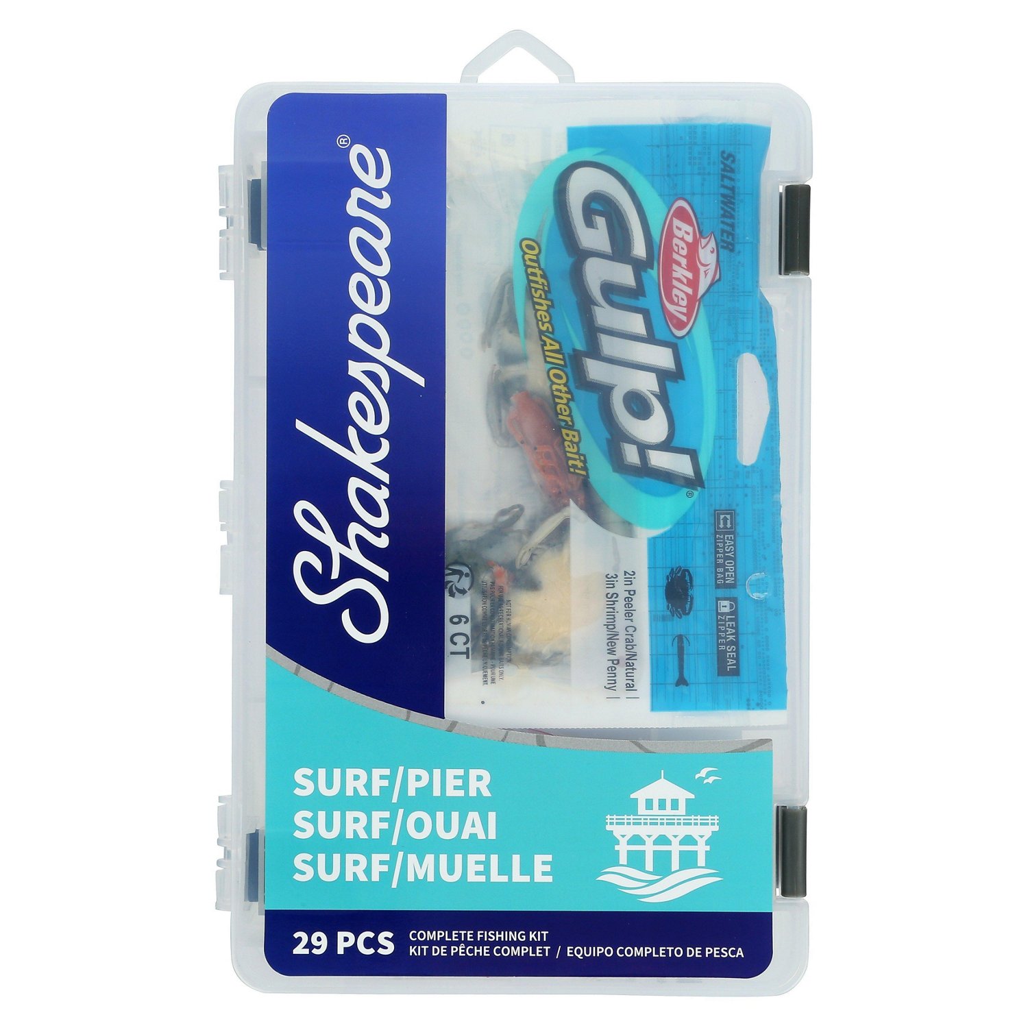 Shakespeare Catch More Fish Surf/Pier Spinning Combo - view number 7