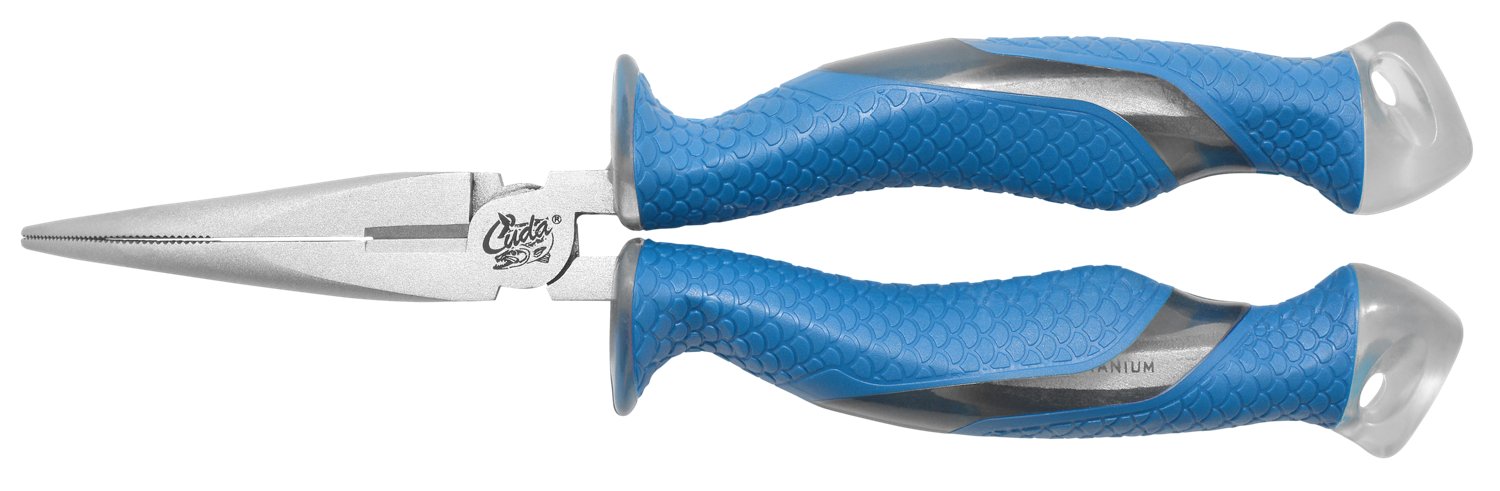 Cuda 8.5 in TI Needle Nose Bent Pliers
