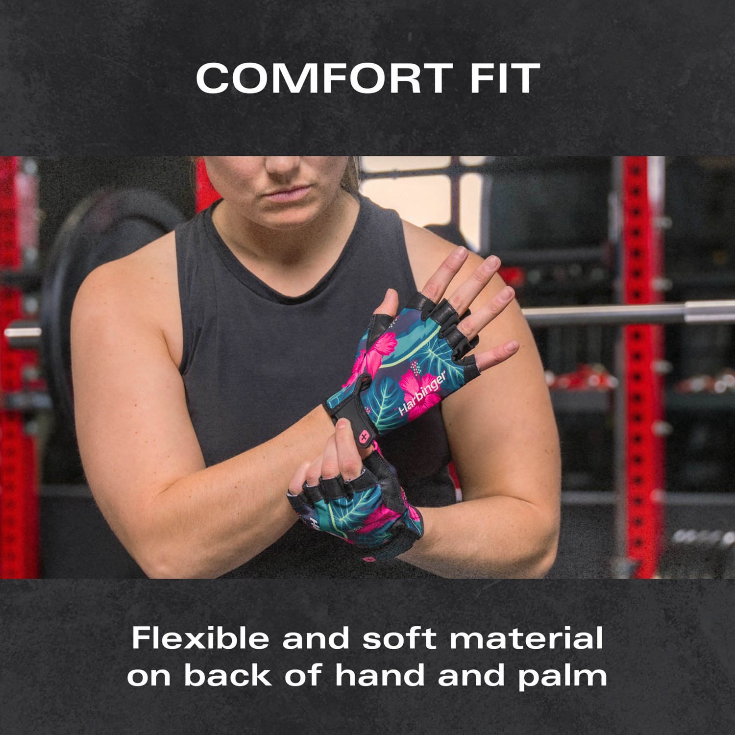 Harbinger Unisex Floral Pro 2.0 Gloves                                                                                           - view number 4
