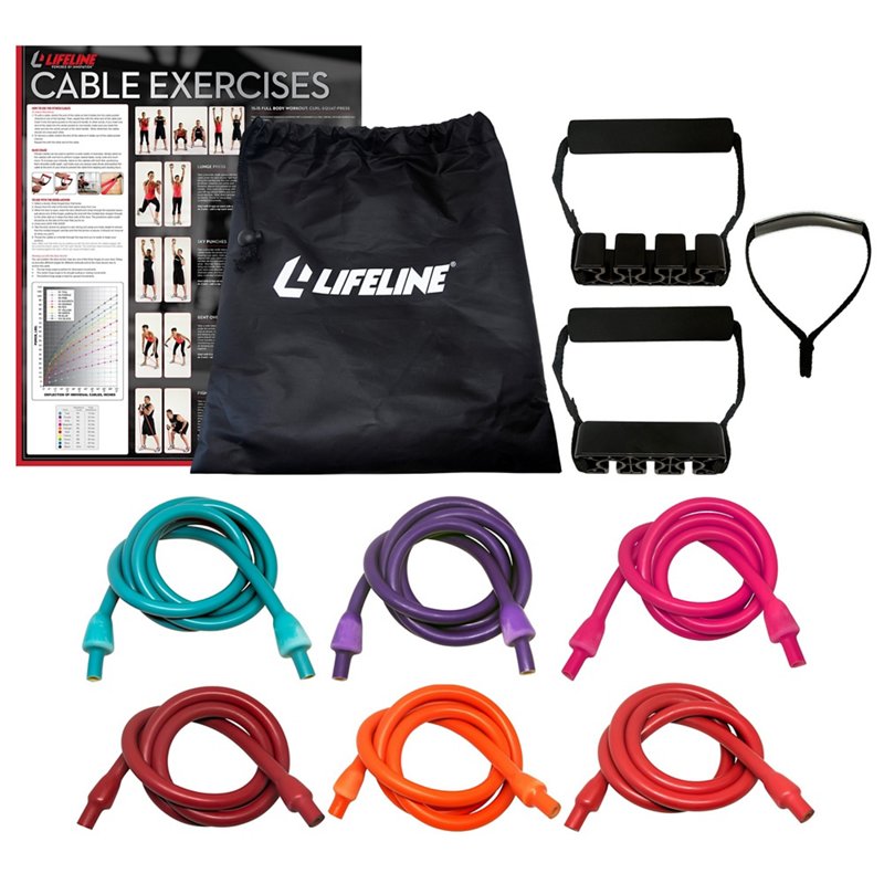 Lifeline 4 ft 10-150 lb Resistance Kit - Hand Exer. Equip. at Academy Sports