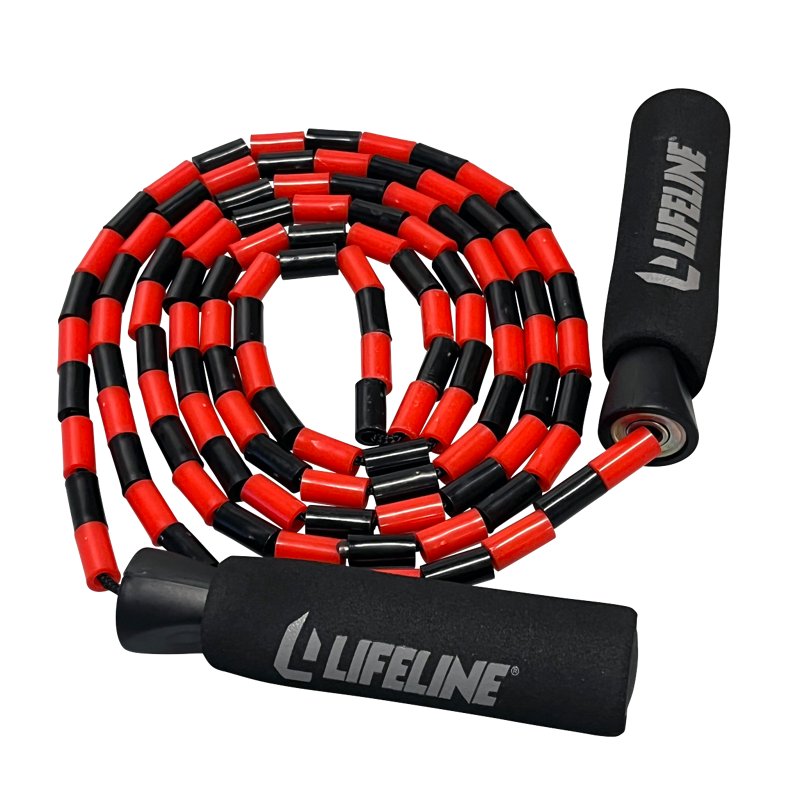 Lifeline Beaded Jump Rope Red/Black - Hand Exer. Equip. at Academy Sports