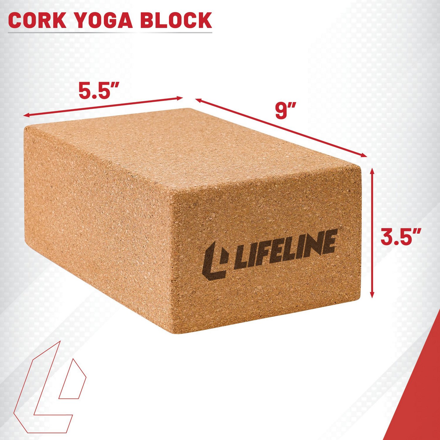Lifeline Cork Yoga Block                                                                                                         - view number 2