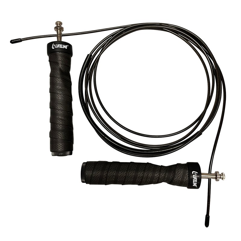 Lifeline Cross Training Jump Rope Black - Hand Exer. Equip. at Academy Sports