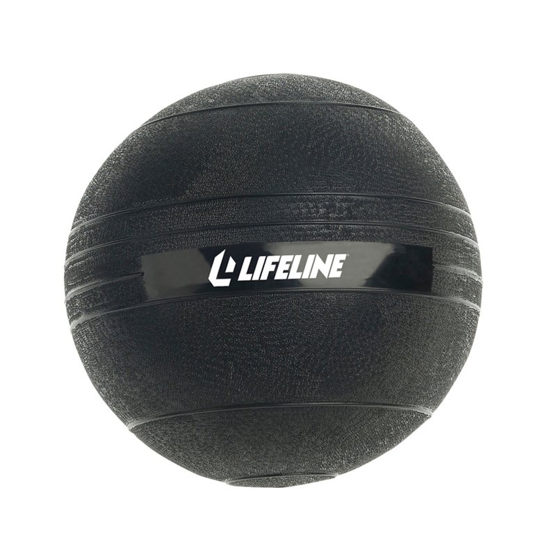 Lifeline Fitness Slam Ball -Rubberized, Non-Bounce Weighted Ball with Easy-to-Grip Surface - 15LBS