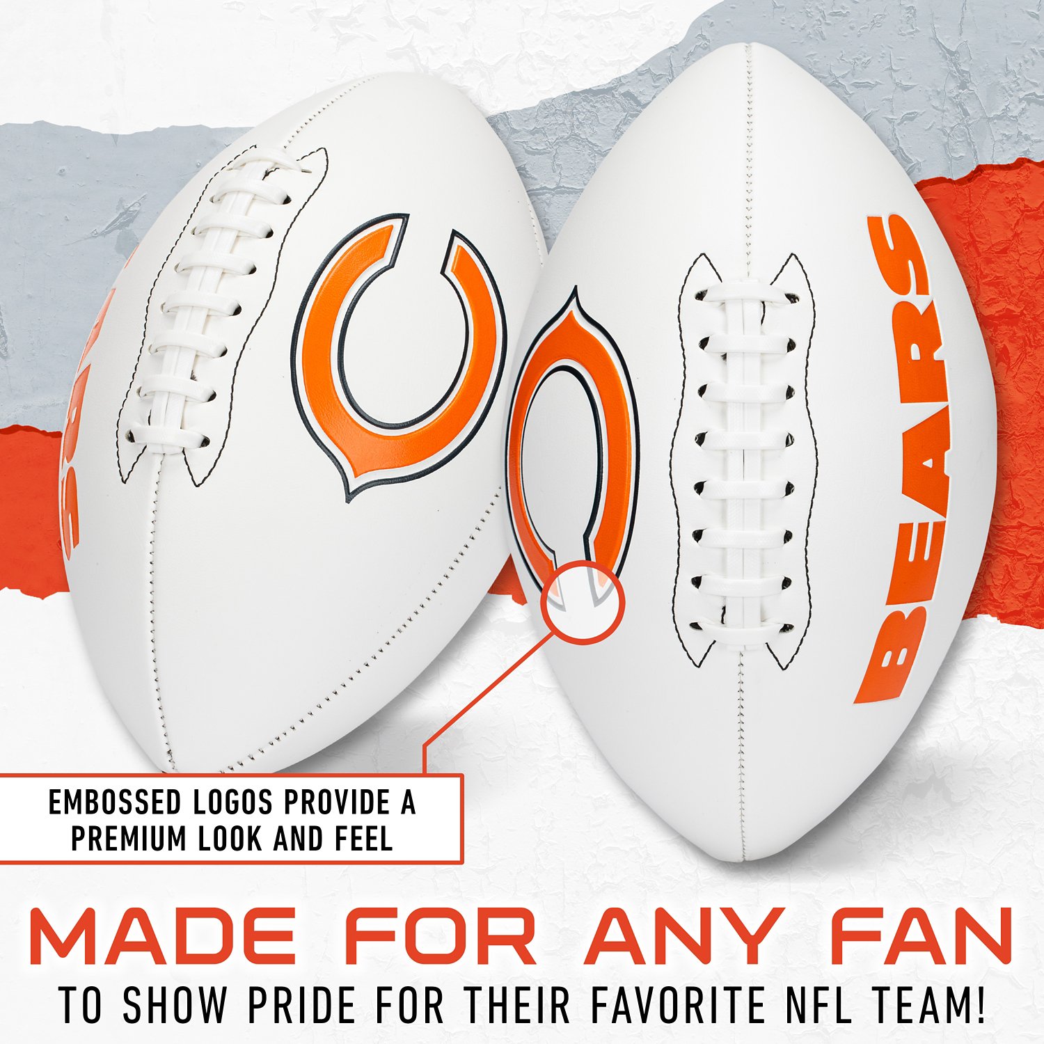  Franklin Chicago Bears Official Size Autograph Football - view number 4