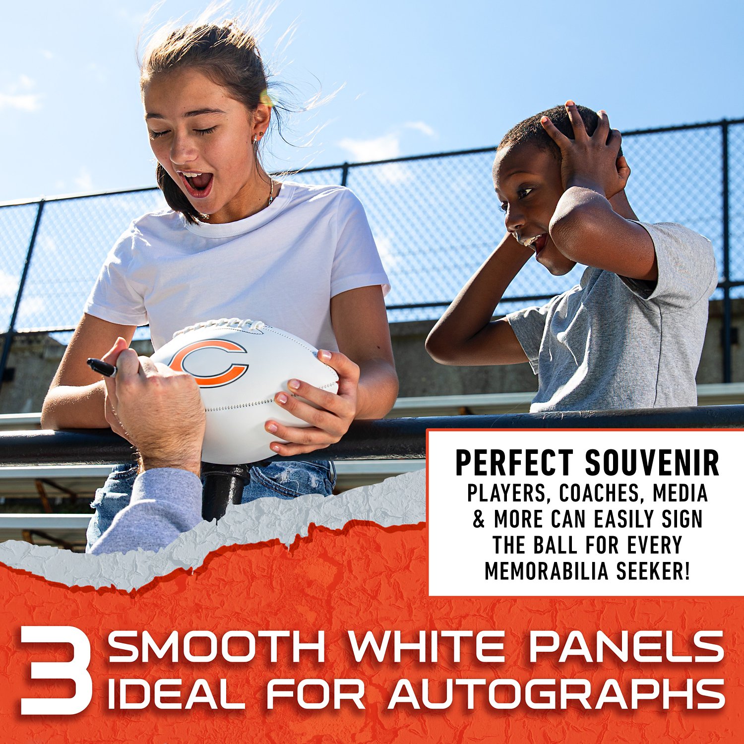  Franklin Chicago Bears Official Size Autograph Football - view number 7