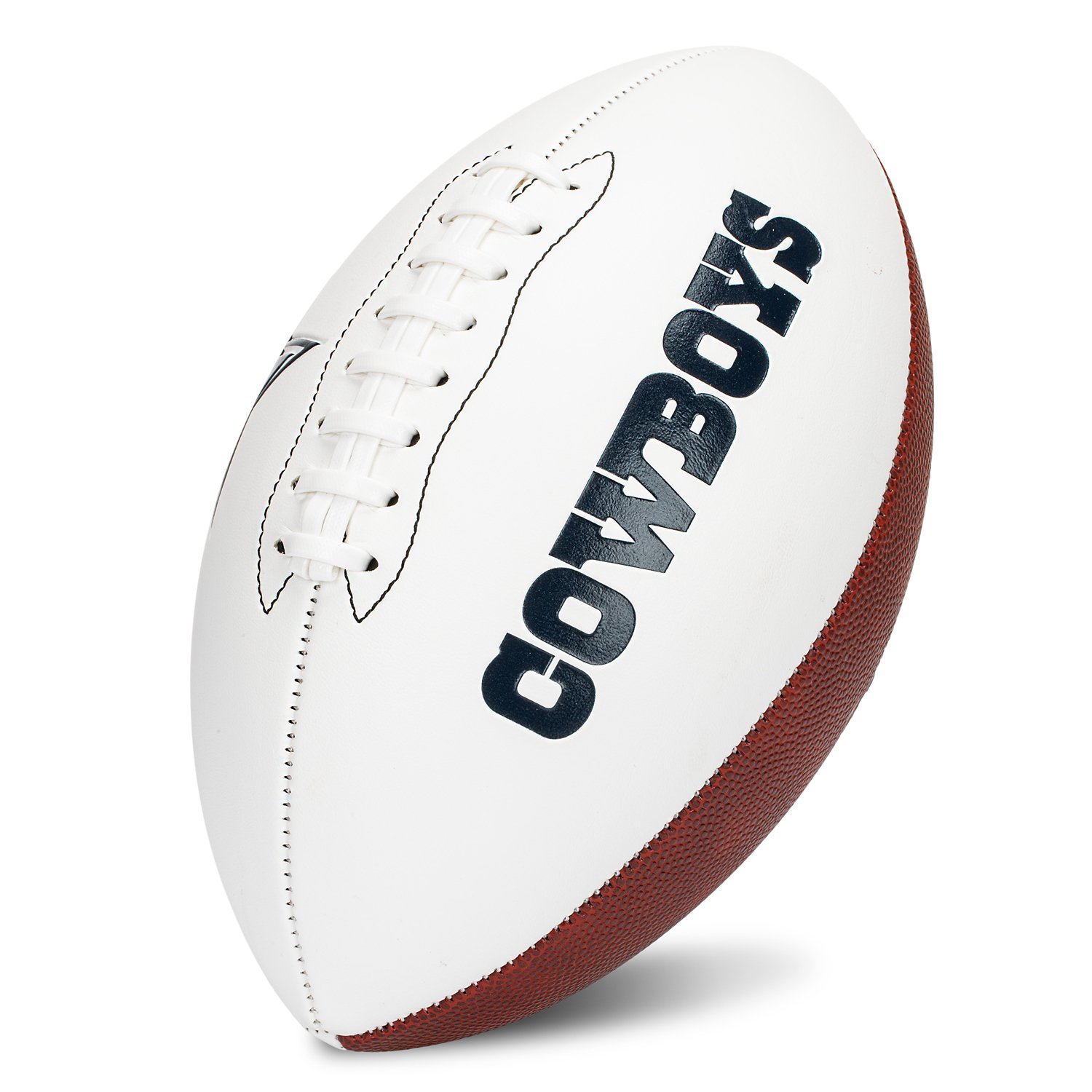  Franklin Sports NFL Dallas Cowboys Autograph Football - Official Size White Panel Souvenir Football for Autographs - view number 2