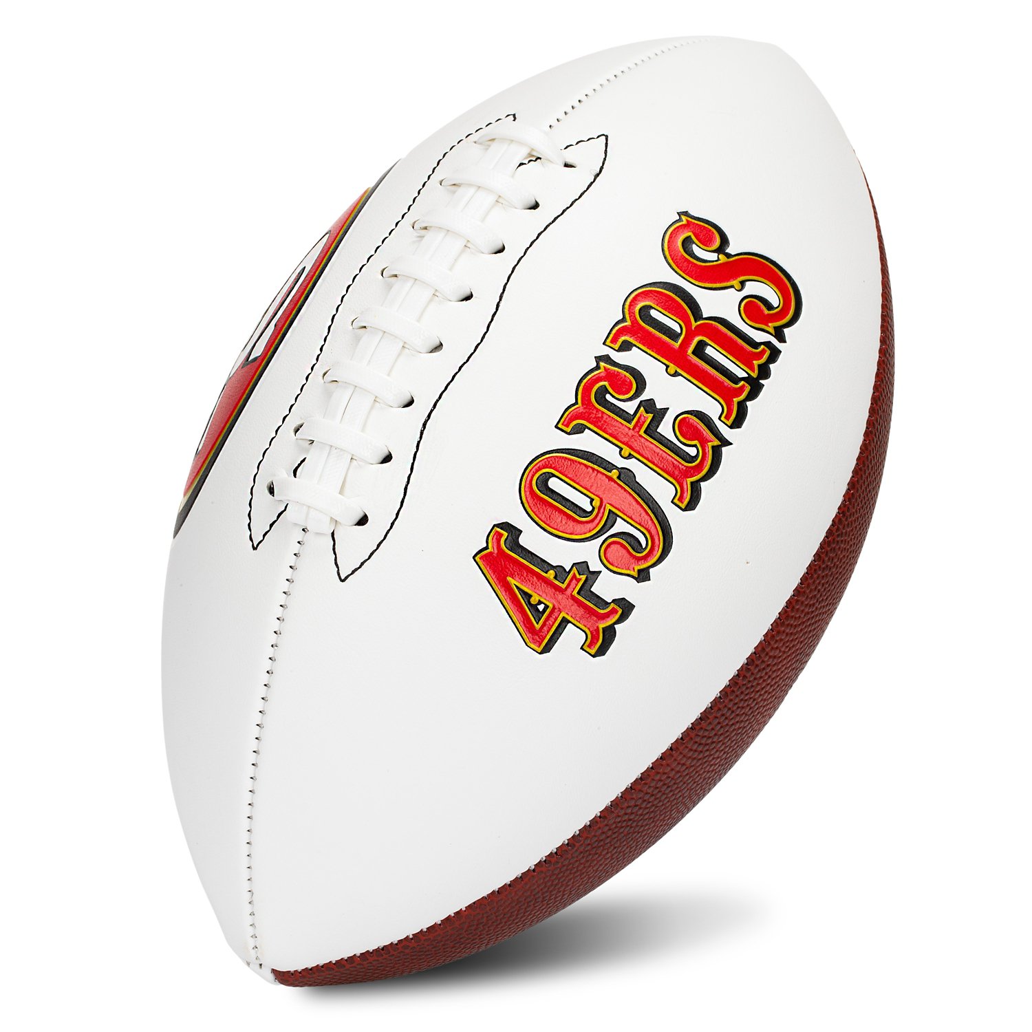  Franklin Sports NFL San Francisco 49ers Autograph Football - Official Size White Panel Souvenir Football for Autographs - view number 2
