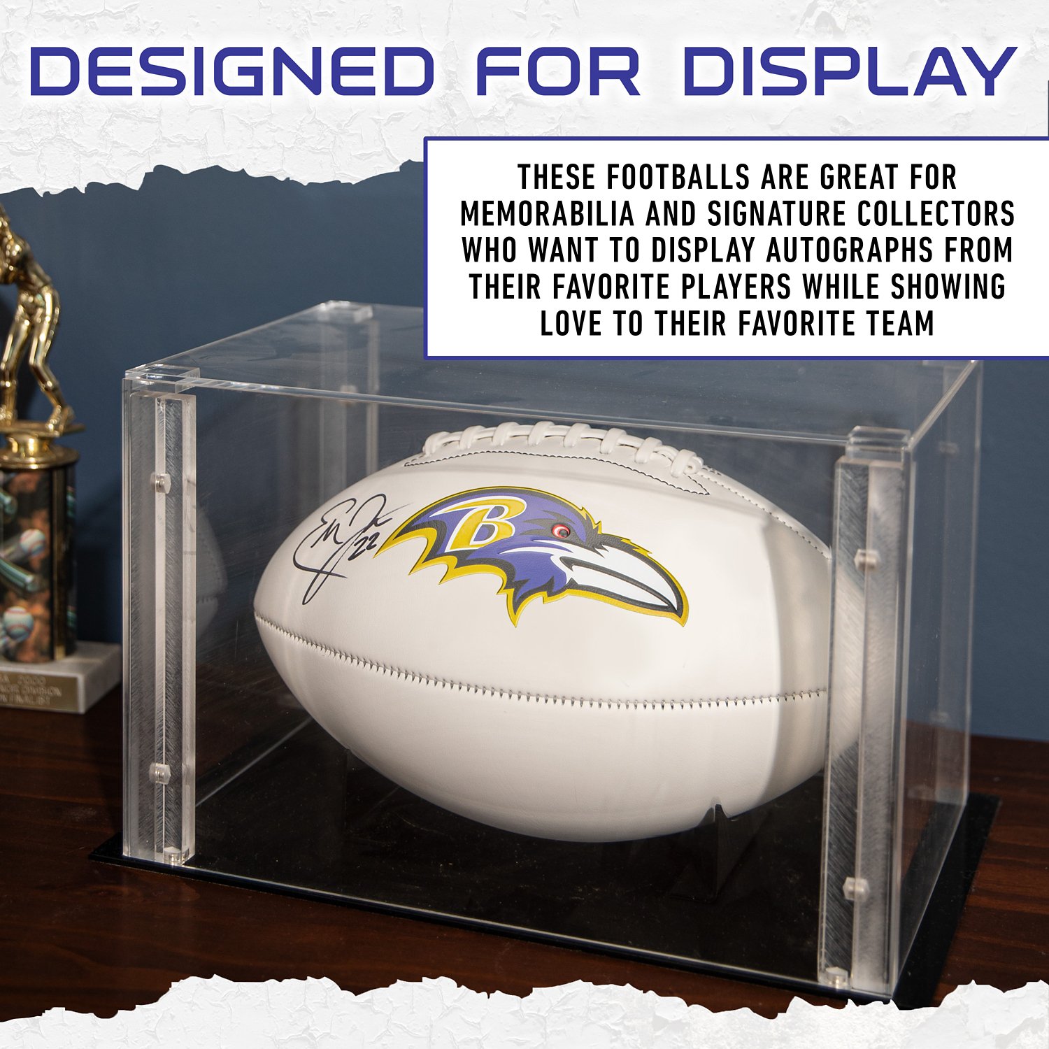 Franklin Baltimore Ravens Official Size Autograph Football  - view number 6