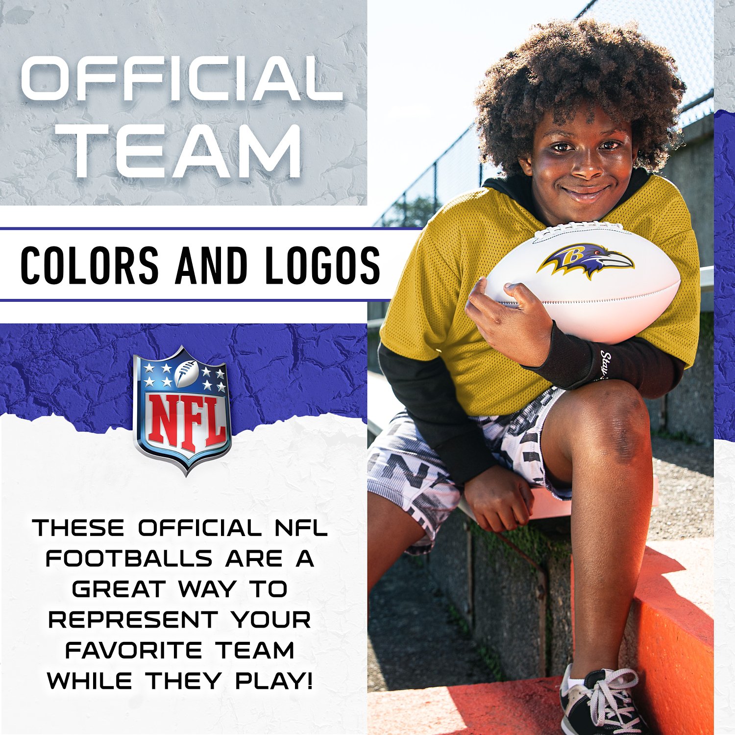 Franklin Baltimore Ravens Official Size Autograph Football  - view number 8