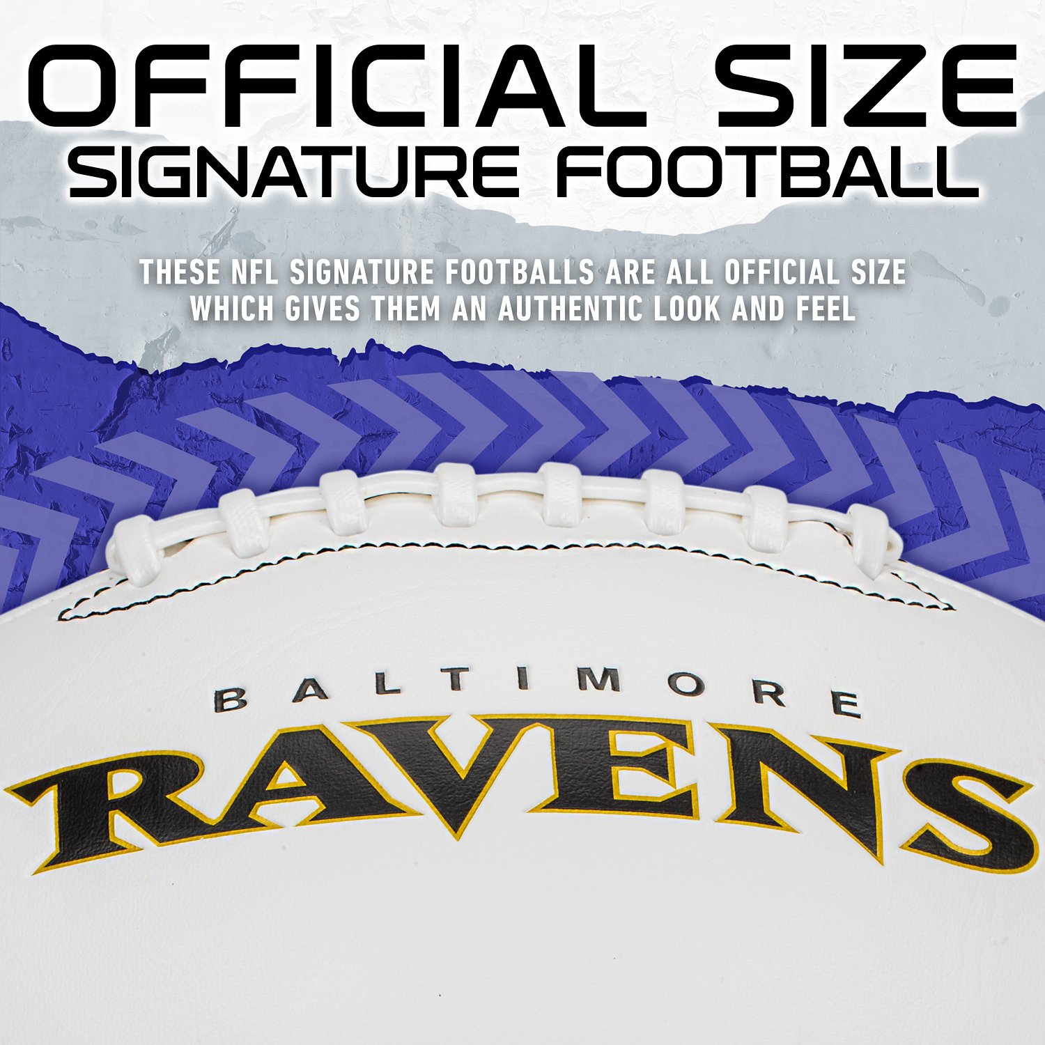 Franklin Baltimore Ravens Official Size Autograph Football  - view number 5