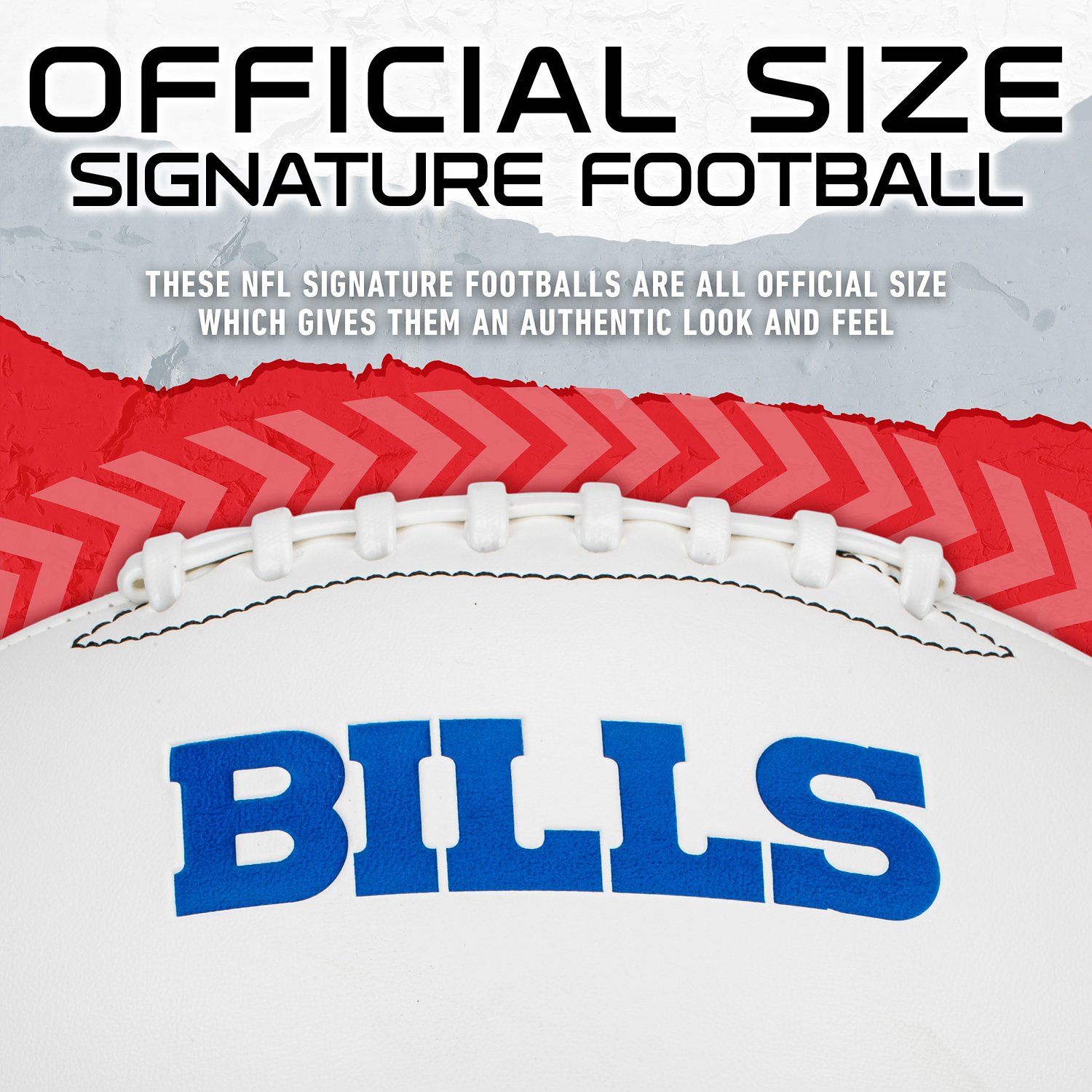 Franklin Buffalo Bills Official Size Autograph Football  - view number 5