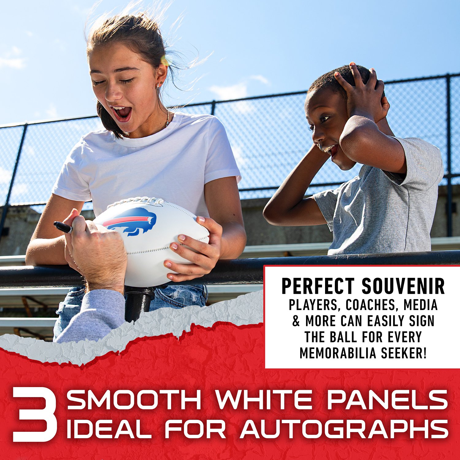 Franklin Buffalo Bills Official Size Autograph Football  - view number 7