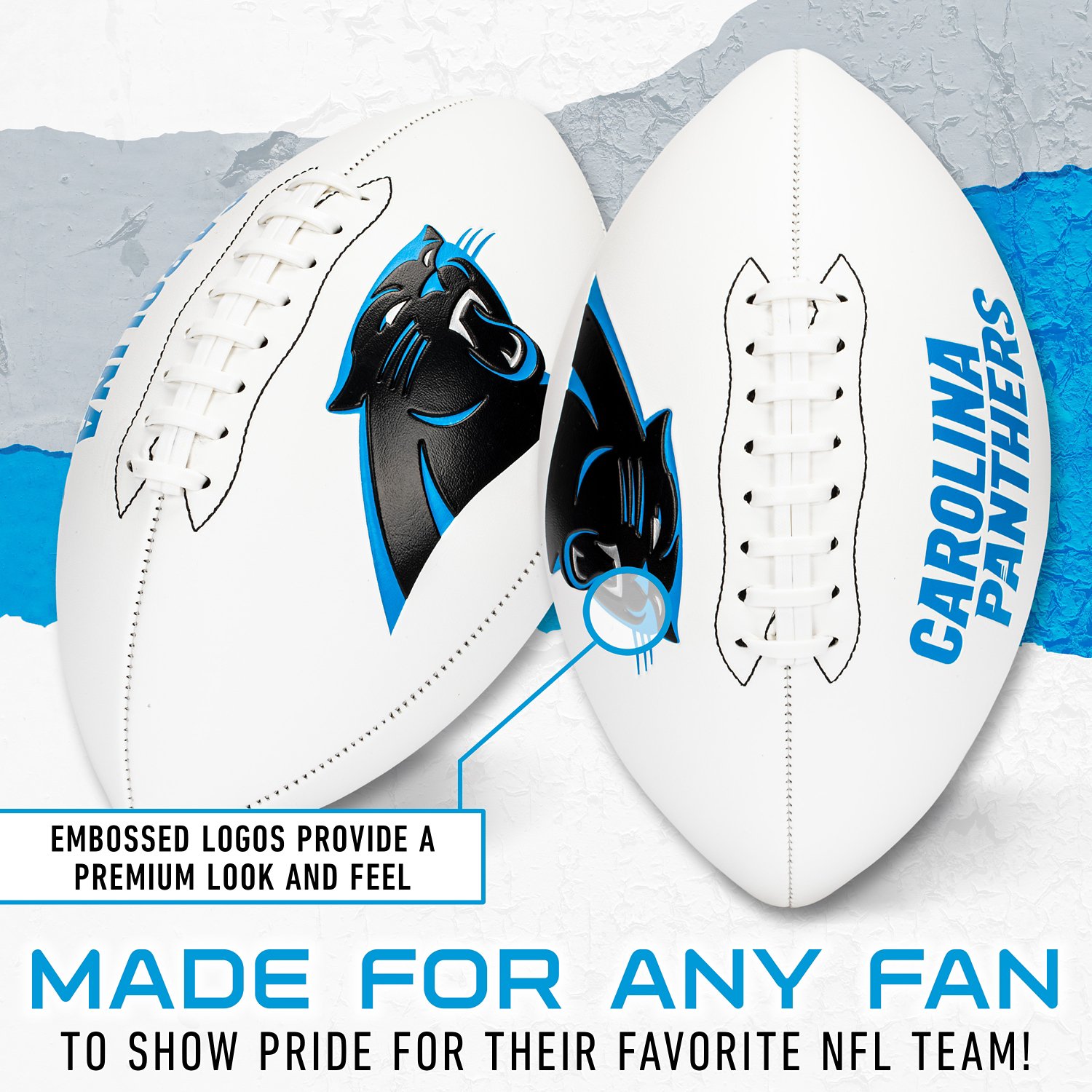 Franklin Carolina Panthers Official Size Autograph Football  - view number 4