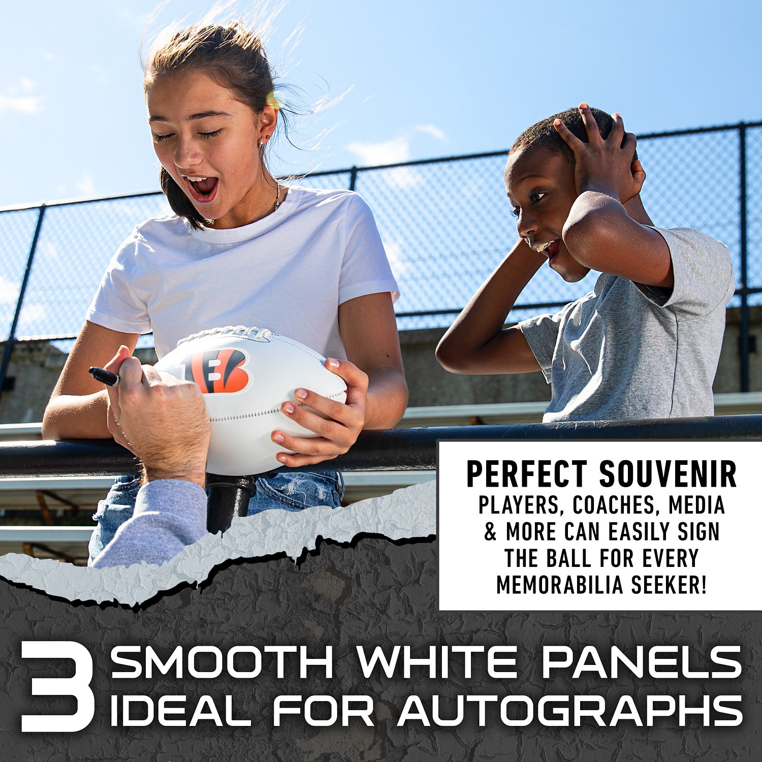 Franklin Cincinnati Bengals Official Size Autograph Football - view number 7