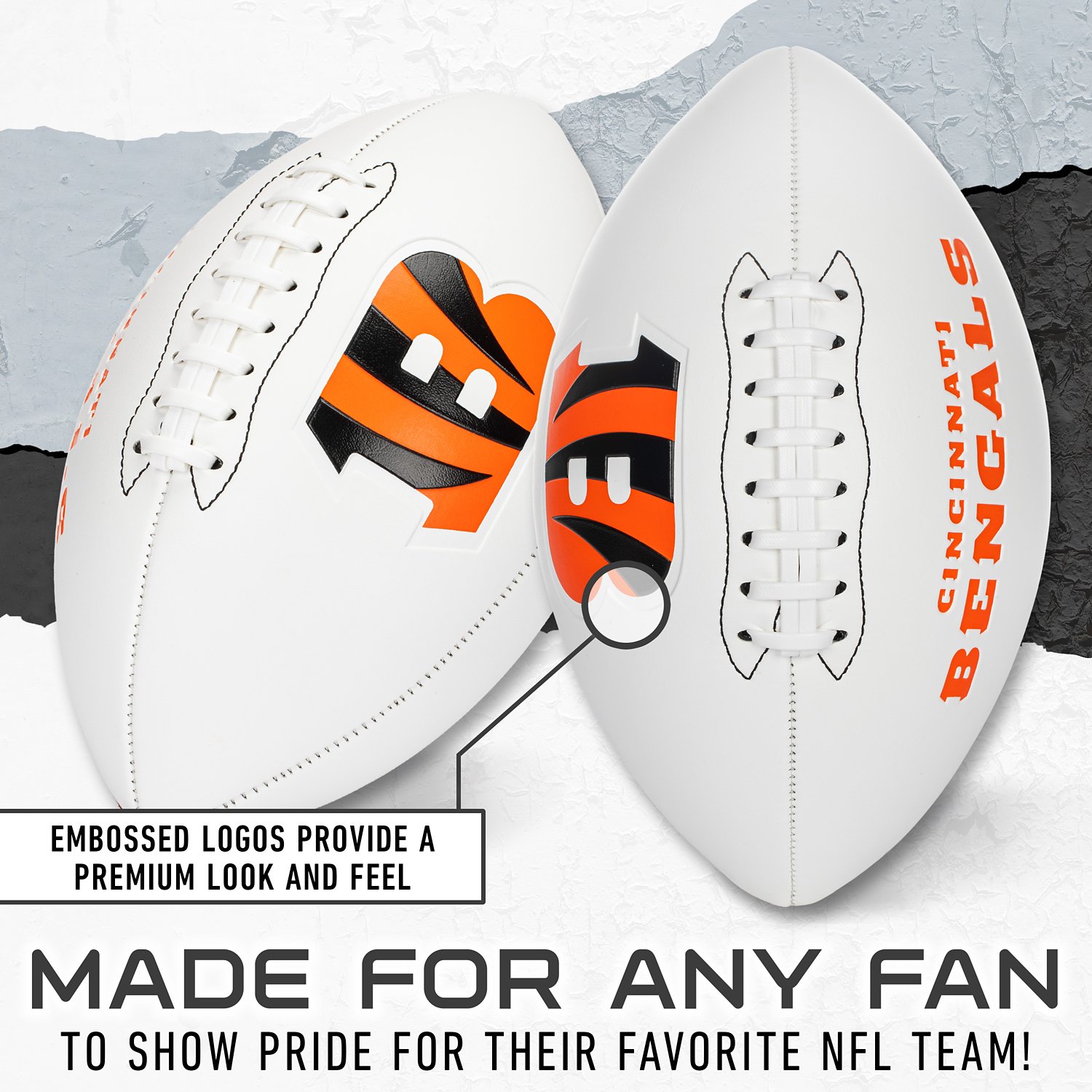 Franklin Cincinnati Bengals Official Size Autograph Football - view number 4