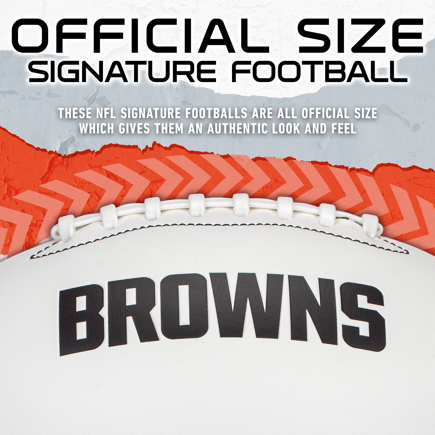 Franklin Cleveland Browns Official Size Autograph Football  - view number 5